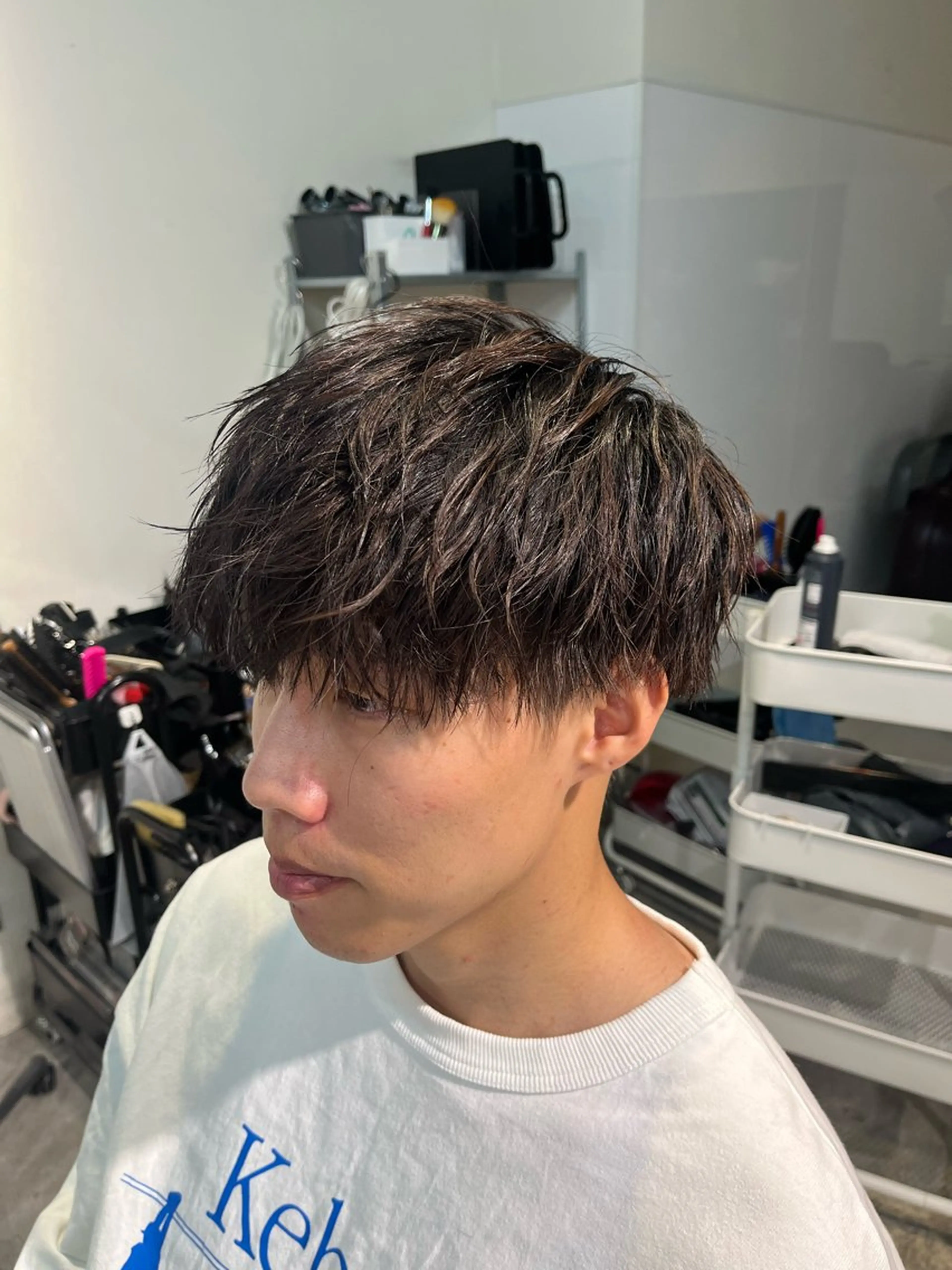 メンズ カット フェザーパーマ🌙 毛流れ yuzukiのヘアスタイル