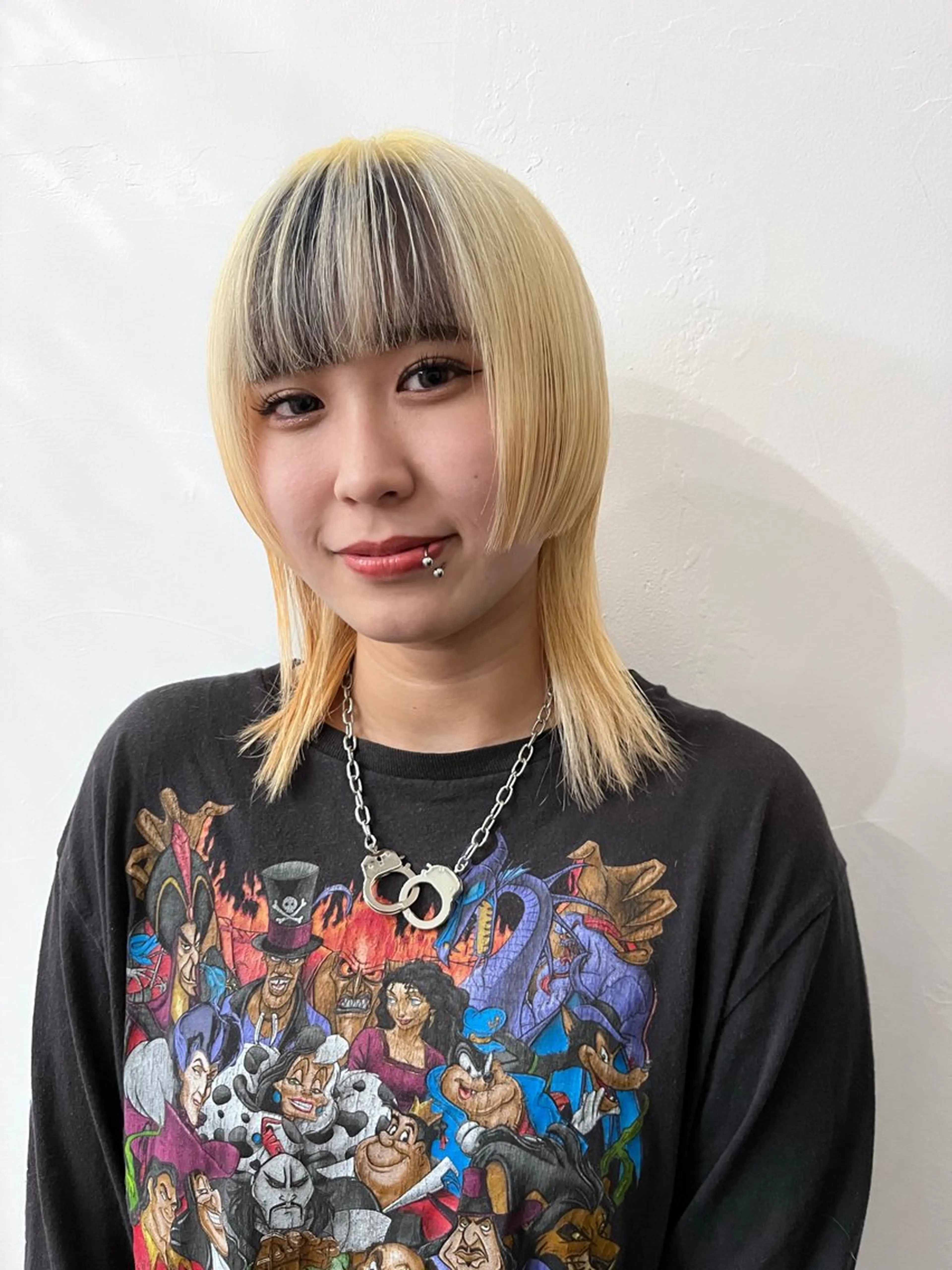 ミディアム 姫カット カット ヘアカラー トリートメント ブリーチ／デザイン／ 🫟Rurika🫟のヘアスタイル