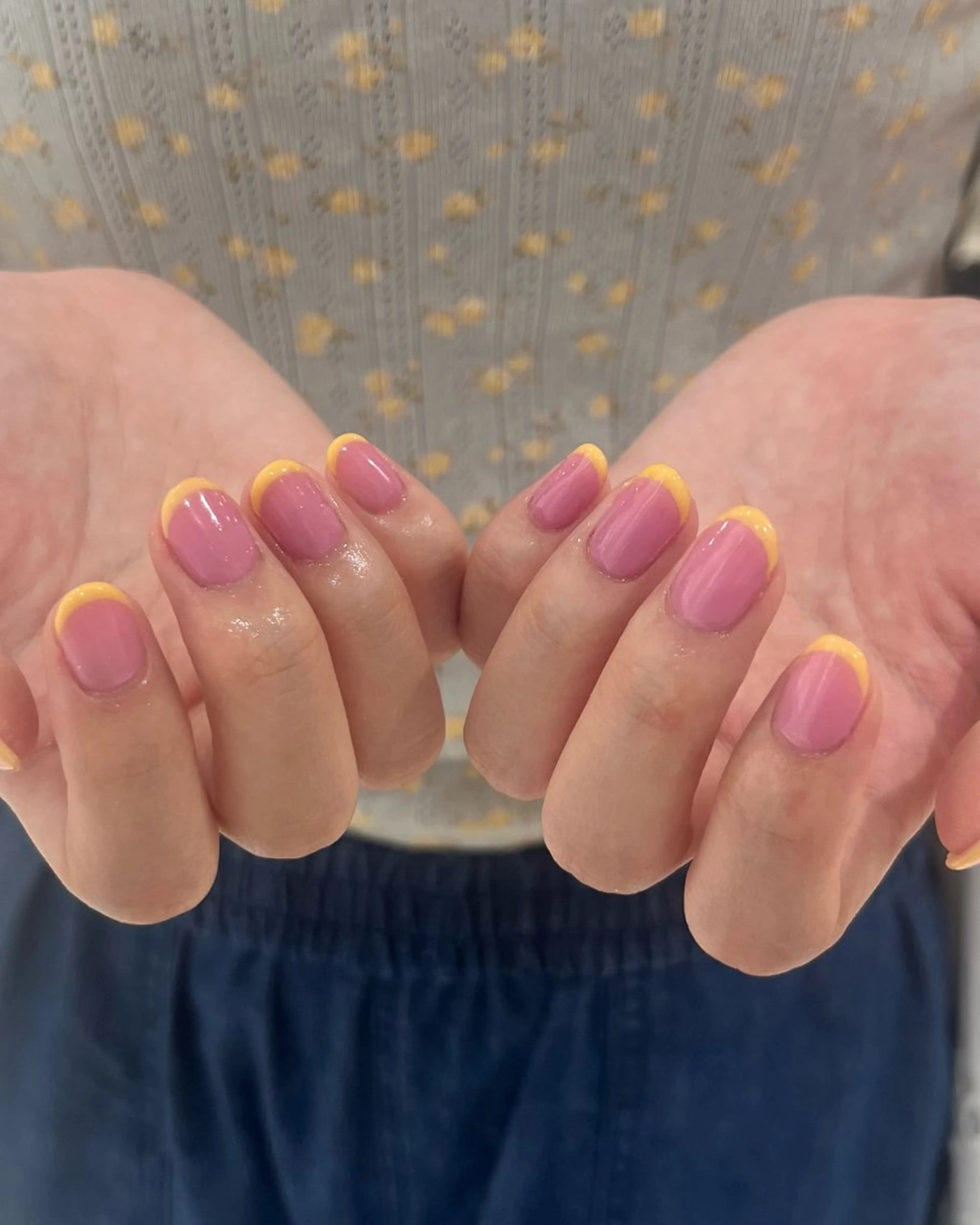 平日17時まで【オフなし】90minニュアンス/韓国/ワンホン/フレンチ/持ち込みデザイン◎の写真