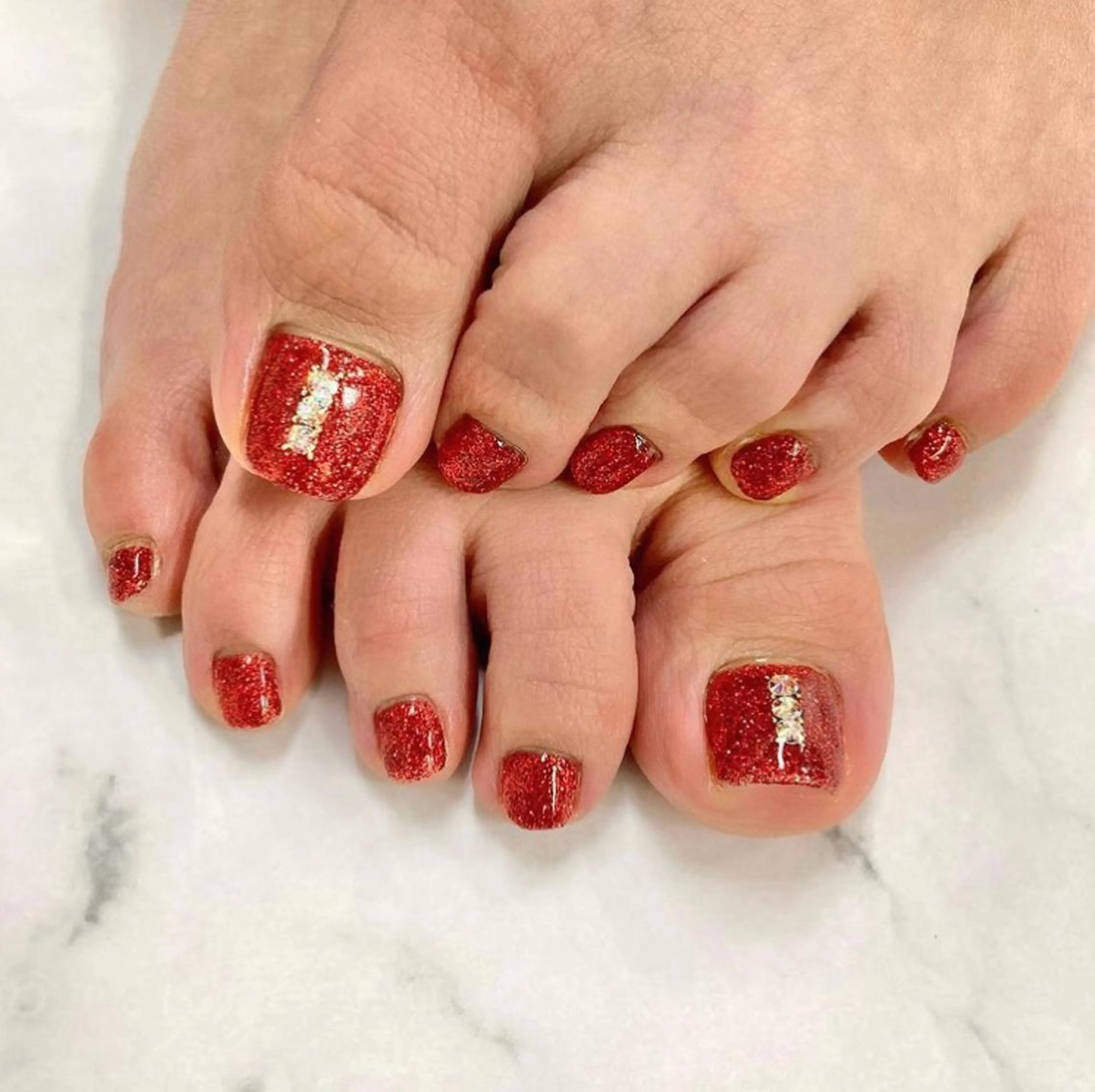 ネイル フットネイル シンプルネイル Mojyam nail所属・松本 実咲のネイルデザイン