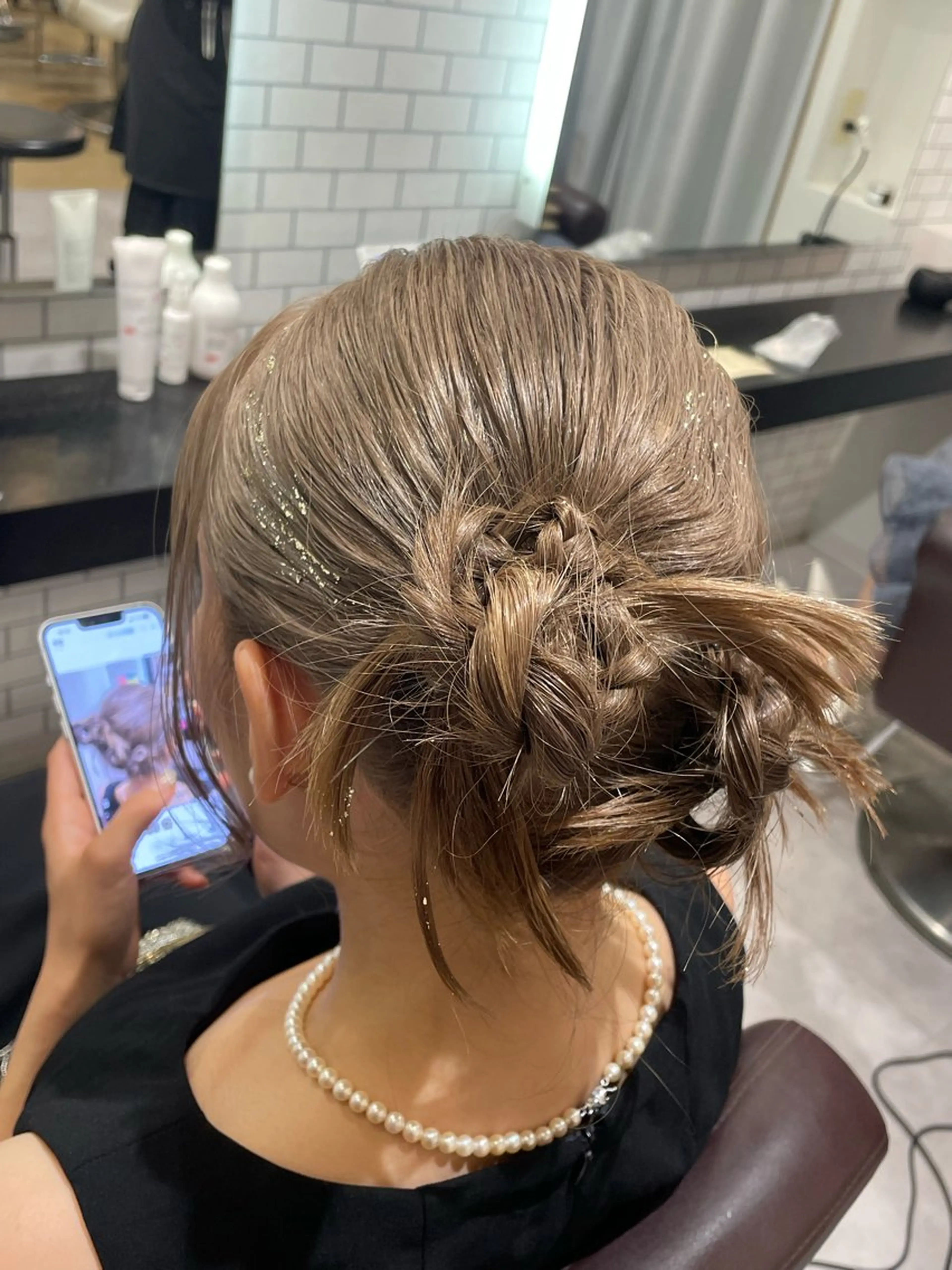 ヘアアレンジ 結婚式・ブライダル 👑艶髪/カラー/ アレンジ/特化👑のヘアスタイル