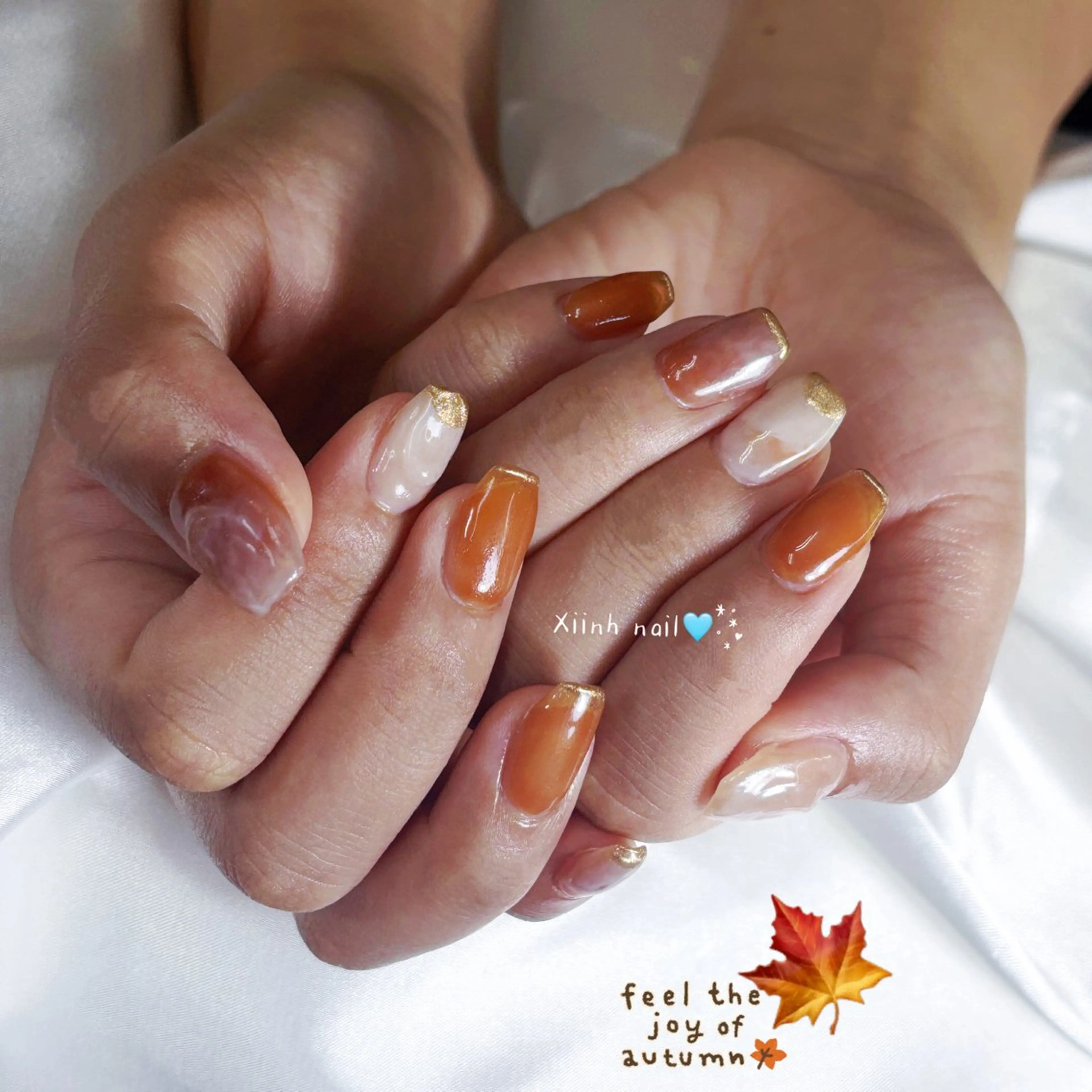 ネイル チークネイル 桜ネイル フットネイル ジェルネイル ハロウィン ハンドネイル XIINH NAIL SALONのネイルデザイン