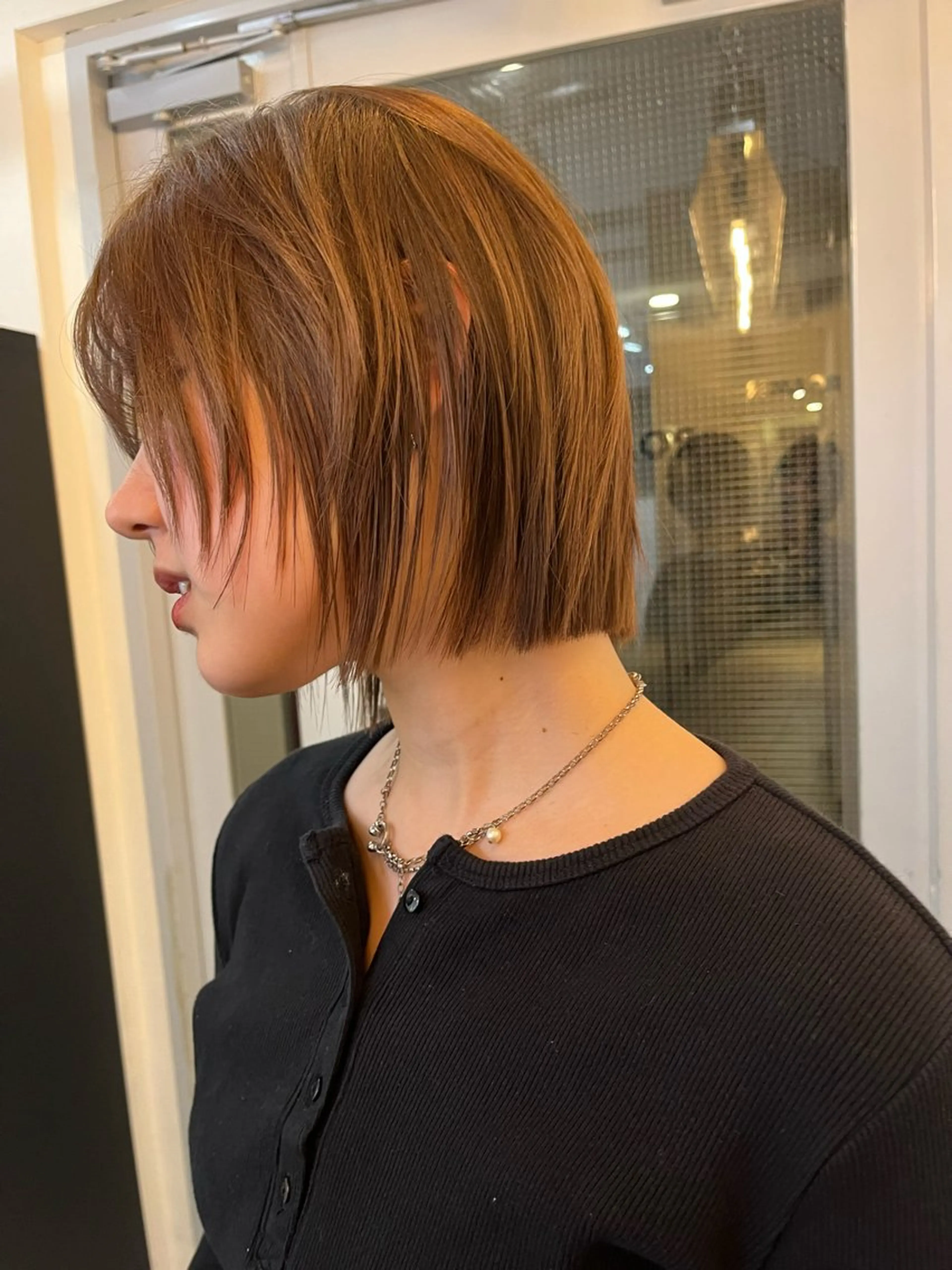 ショート 加藤好/ボブ /レイヤー/暖色🧡のヘアスタイル