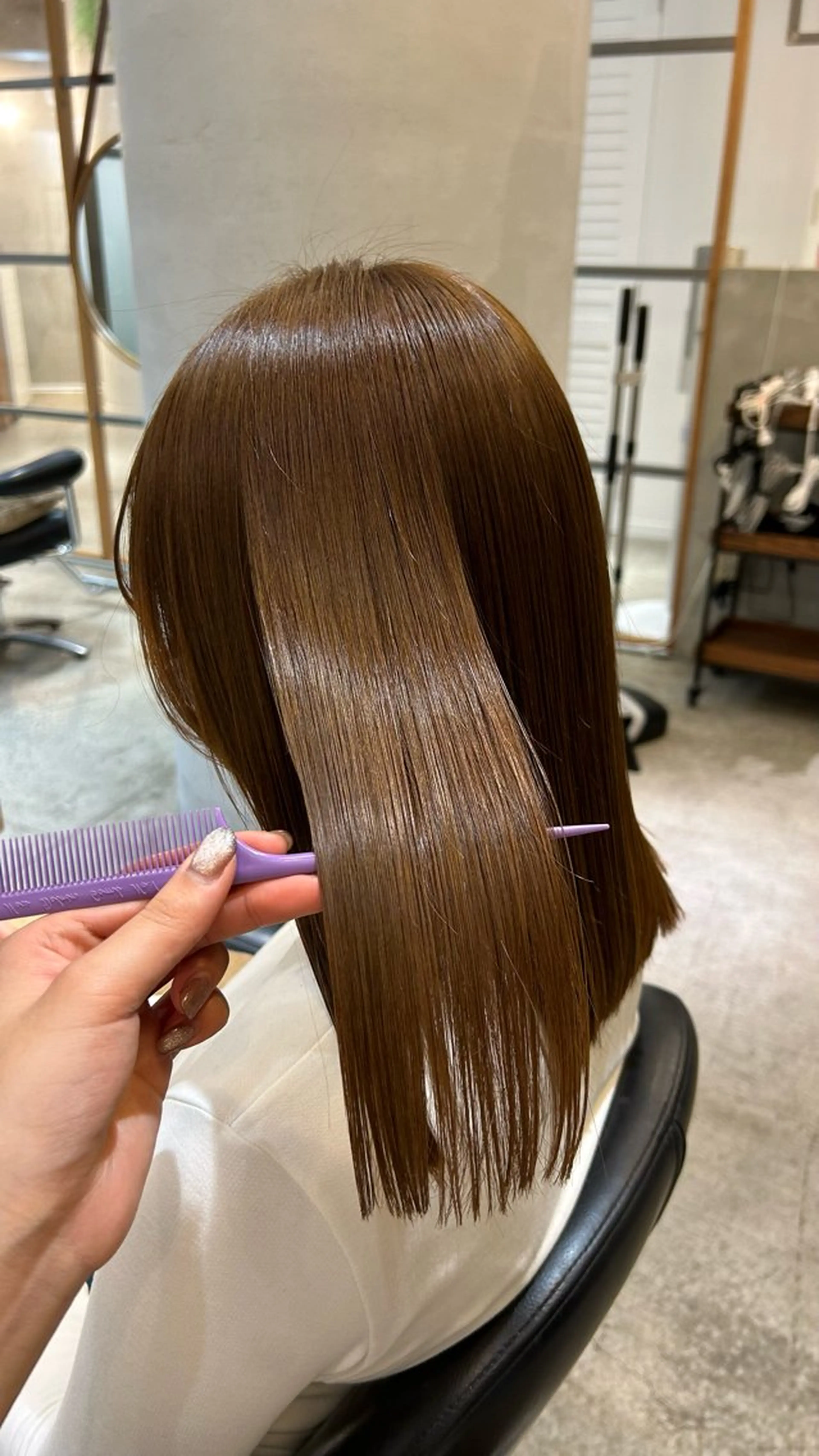 カラー ヘアカラー 艶カラー縮毛矯正/ SENA🥣🎀のヘアスタイル