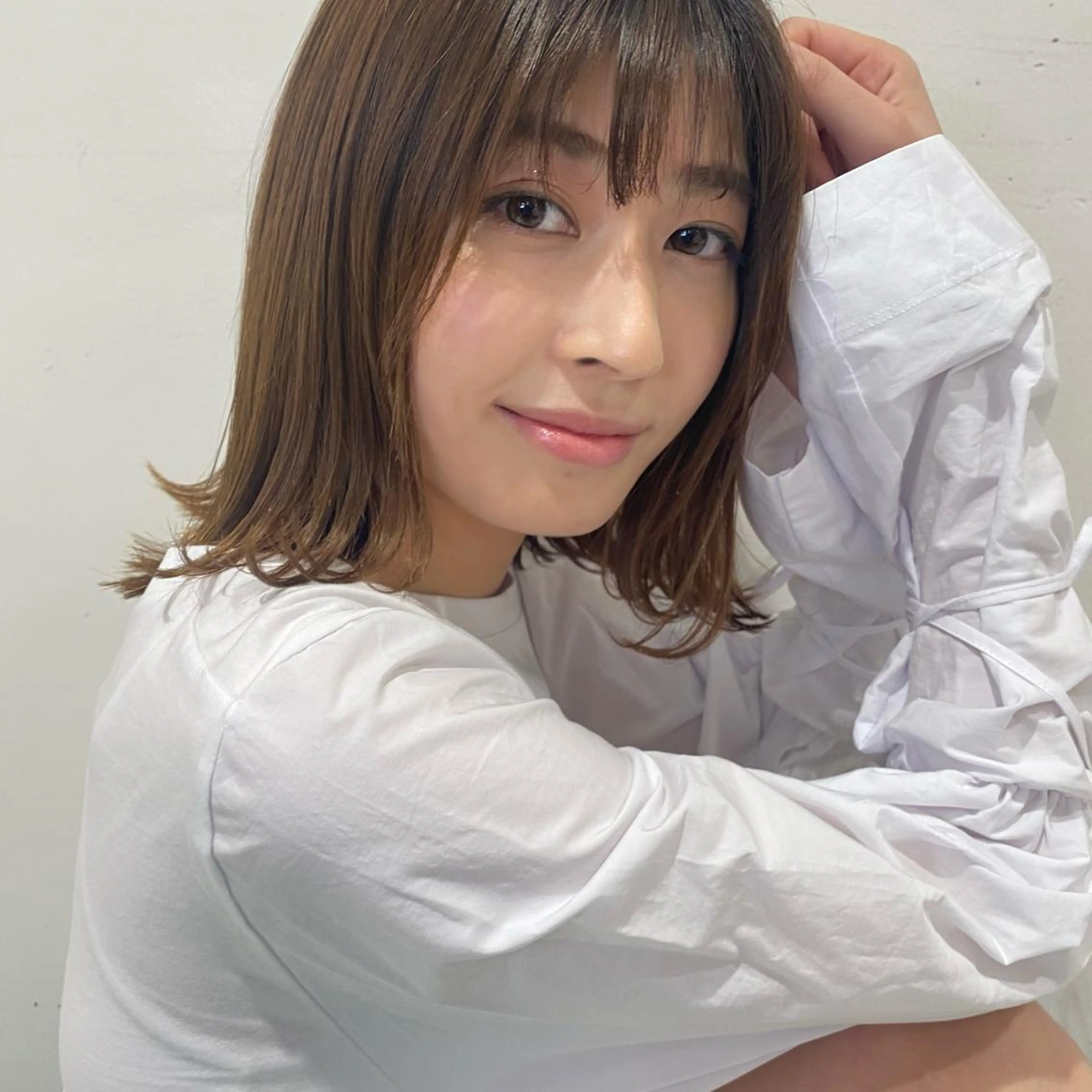ミディアム カラー ヒラノホナミ 🫧透ける艶髪🫧のヘアスタイル