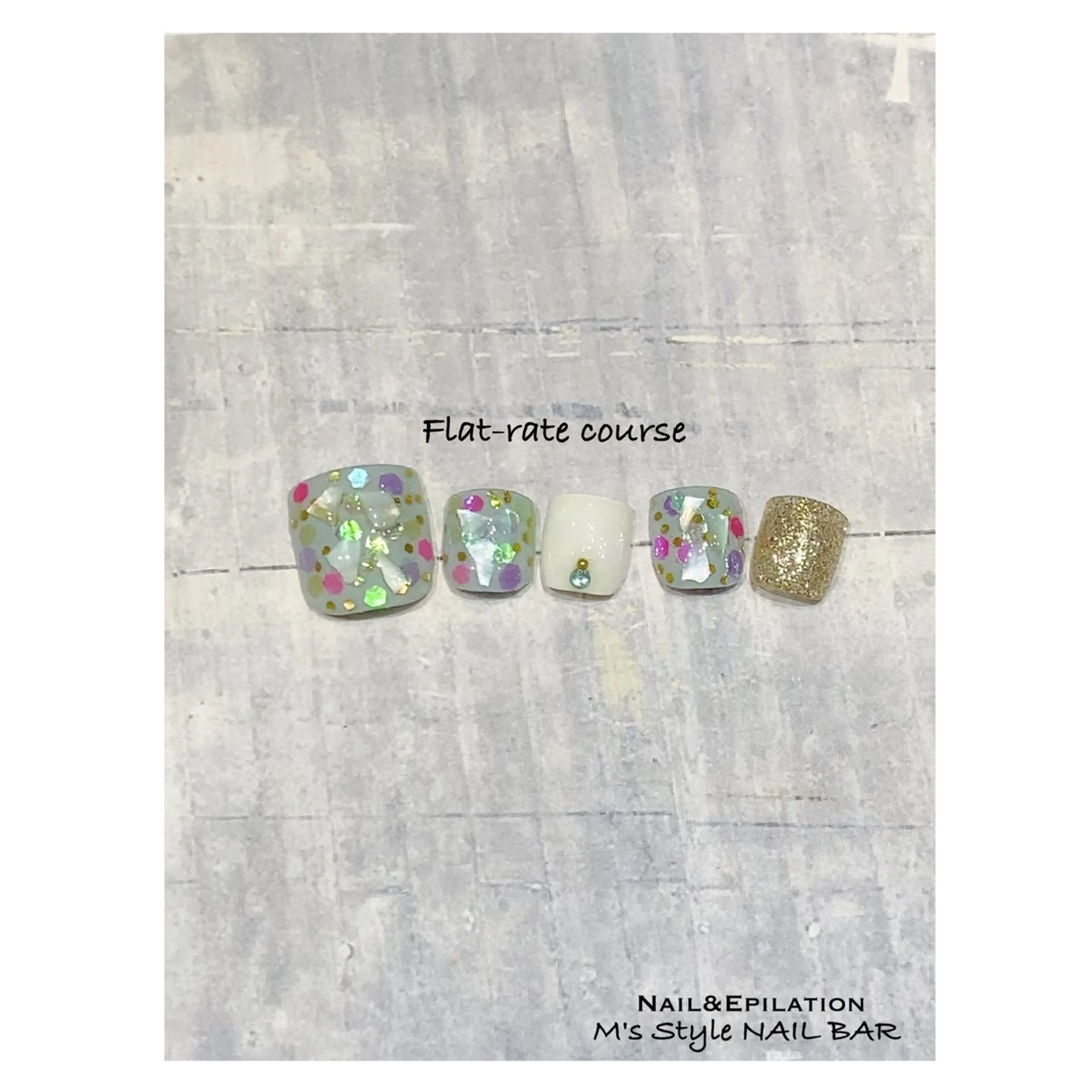 ネイル 成人式 フットネイル フレンチネイル ジェルネイル 韓国ネイル M's Style NAIL BARのネイルデザイン