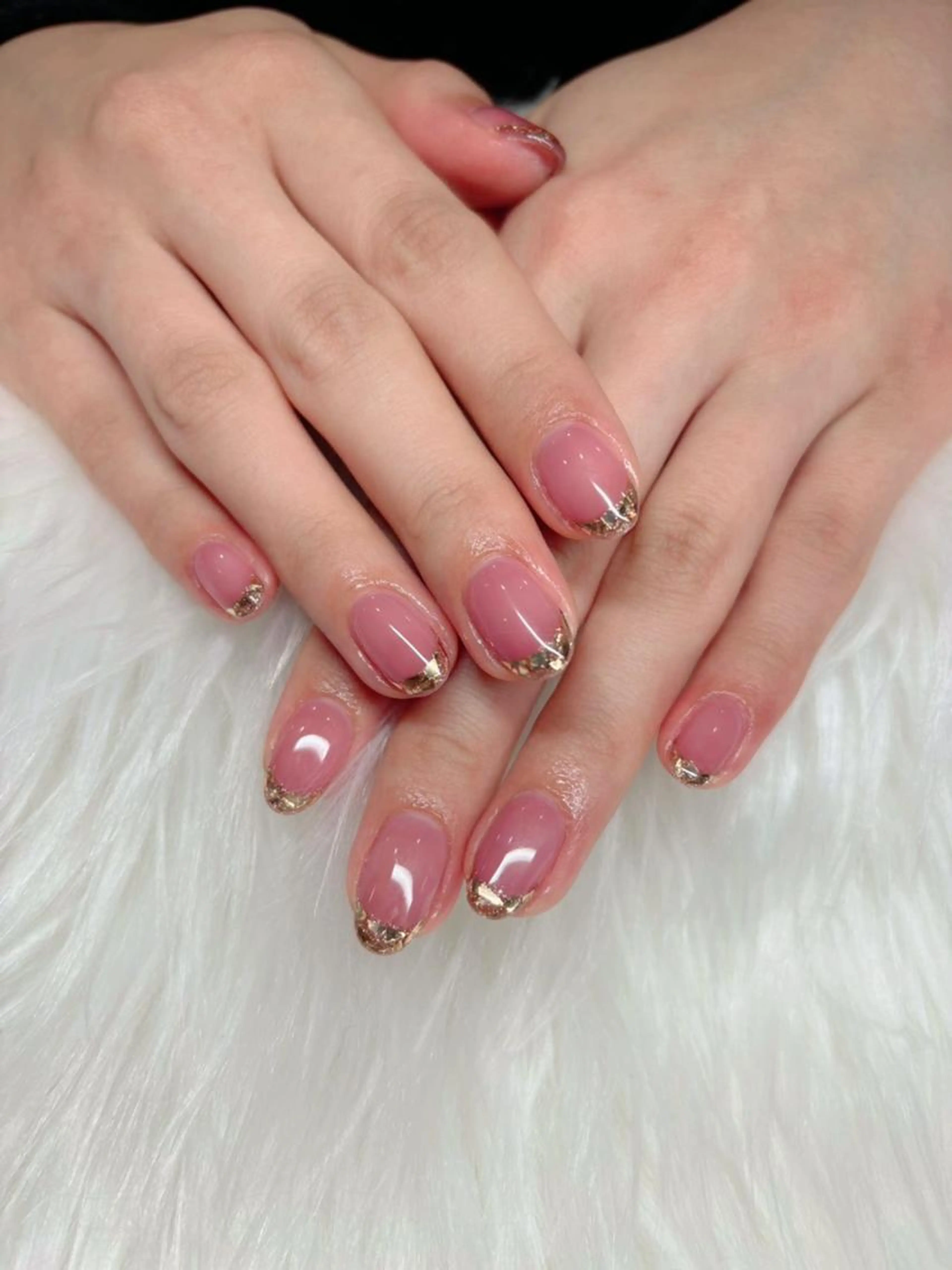 【練習モデル】チップ長さだし✨ガラスフレンチ🎀ハンドケア付き💅の写真