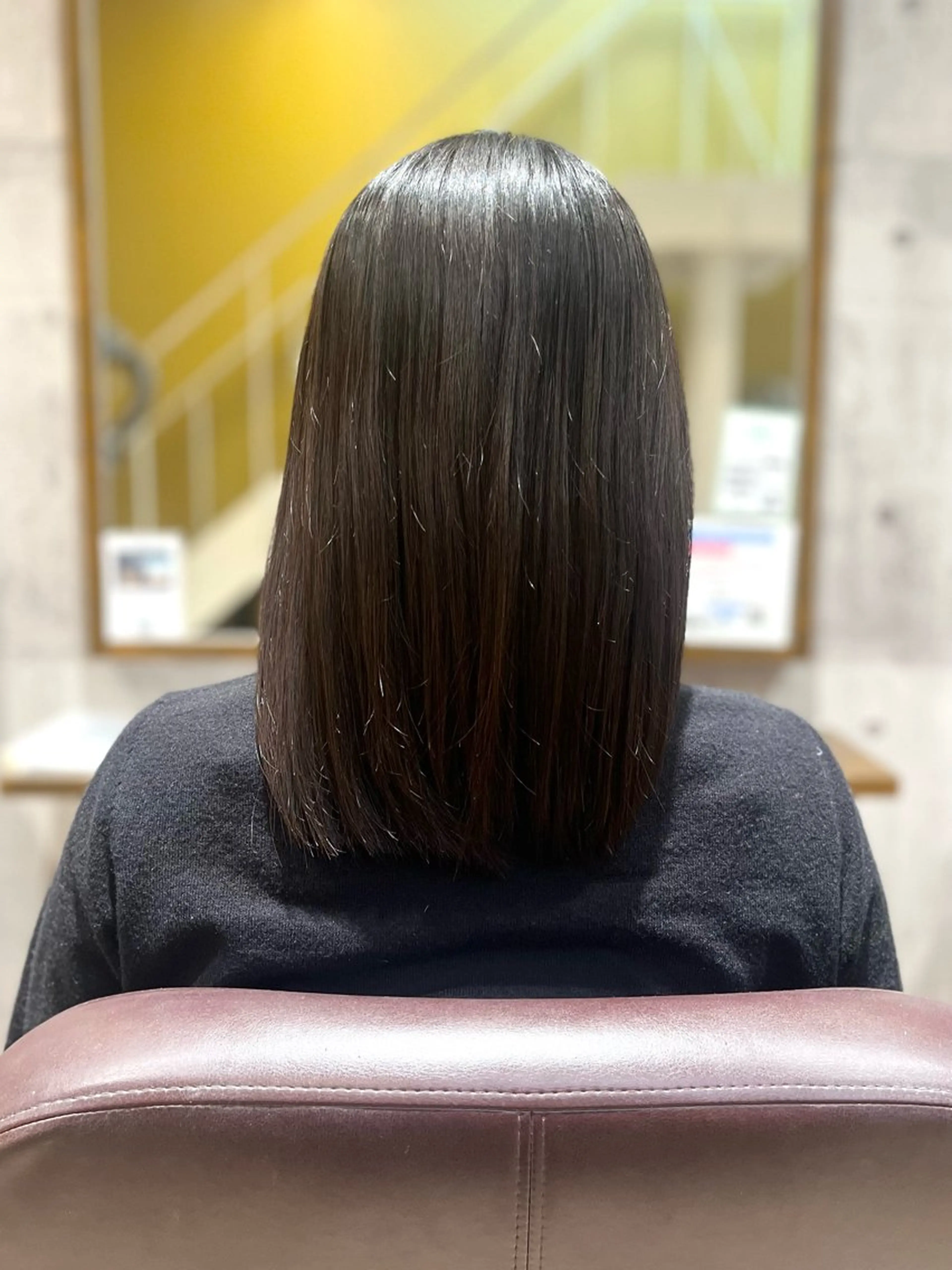 ミディアム パーマ ミディアムパーマ 酸性ストレート ストレートパーマ いけだ さやかのヘアスタイル