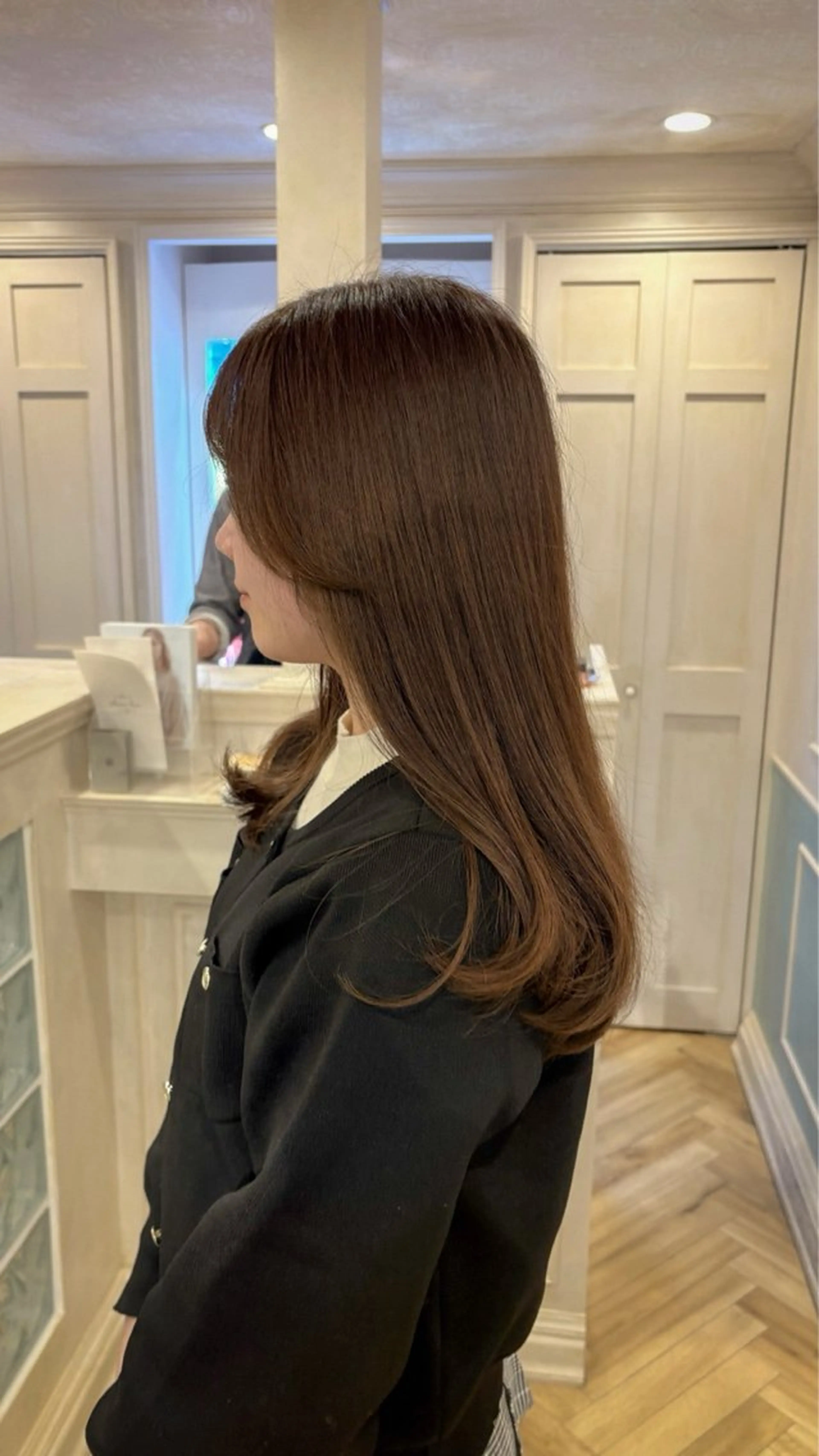 セミロング カラー カット ヘアカラー トリートメント グレージュ|くすみ× 透明感|kazutoのヘアスタイル