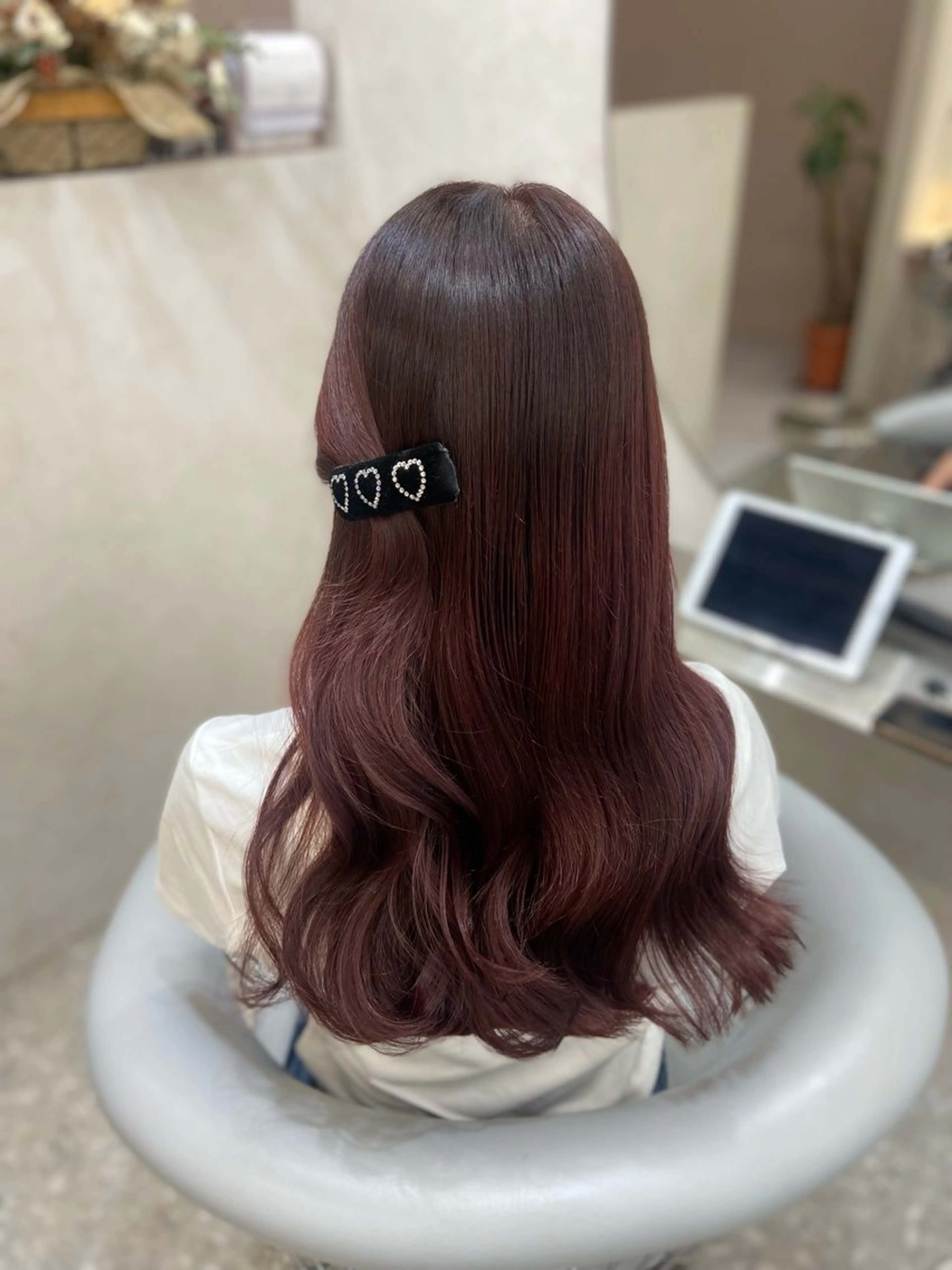 ロング カラー ダブルカラー カット ヘアカラー トリートメント 新宿/韓国ヘア 中明度カラー/かやのヘアスタイル