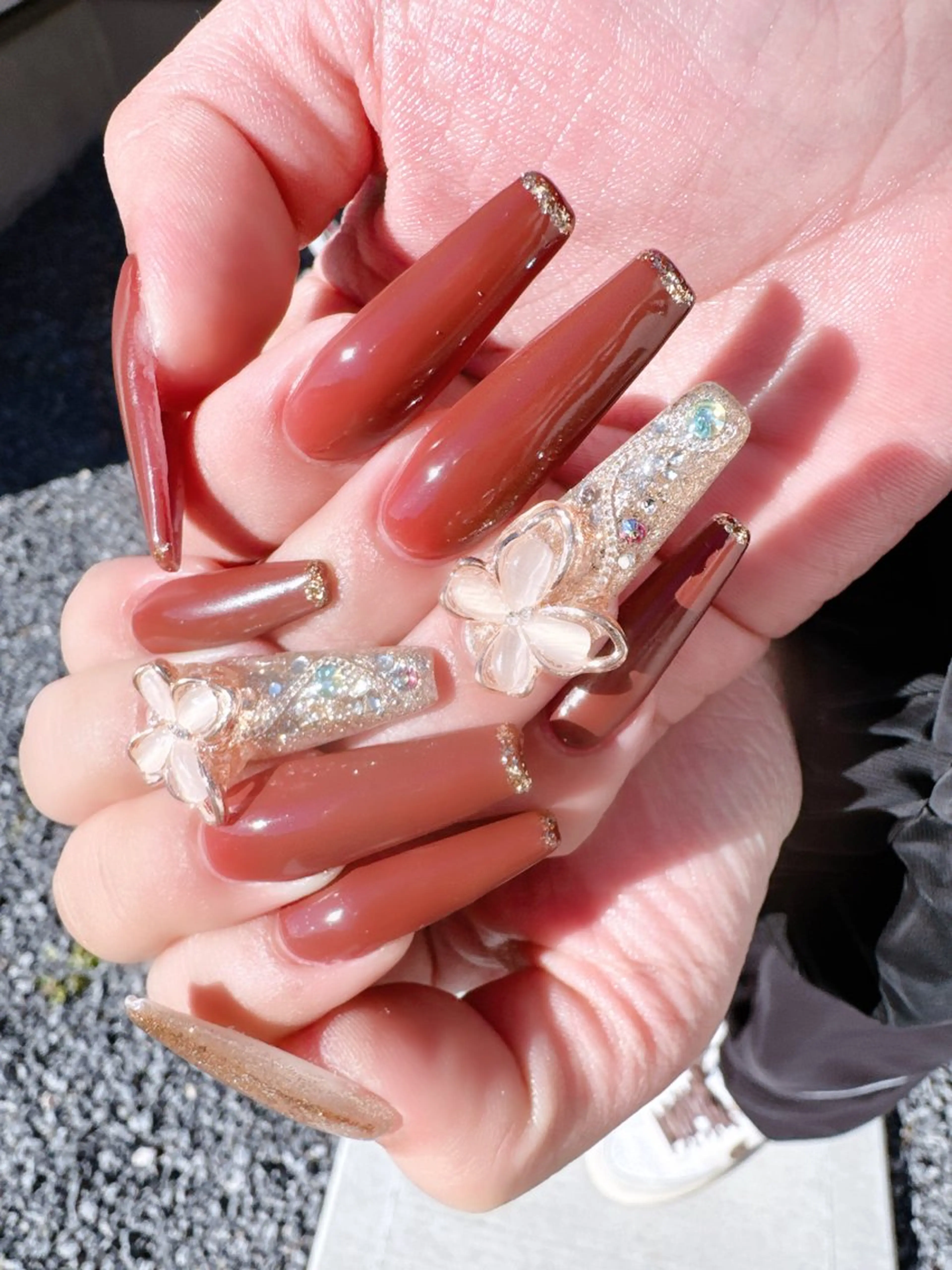 🩷スカルプ長さ出し→シンプルお持ち込みデザイン(ソフトジェルオフ込み)の写真