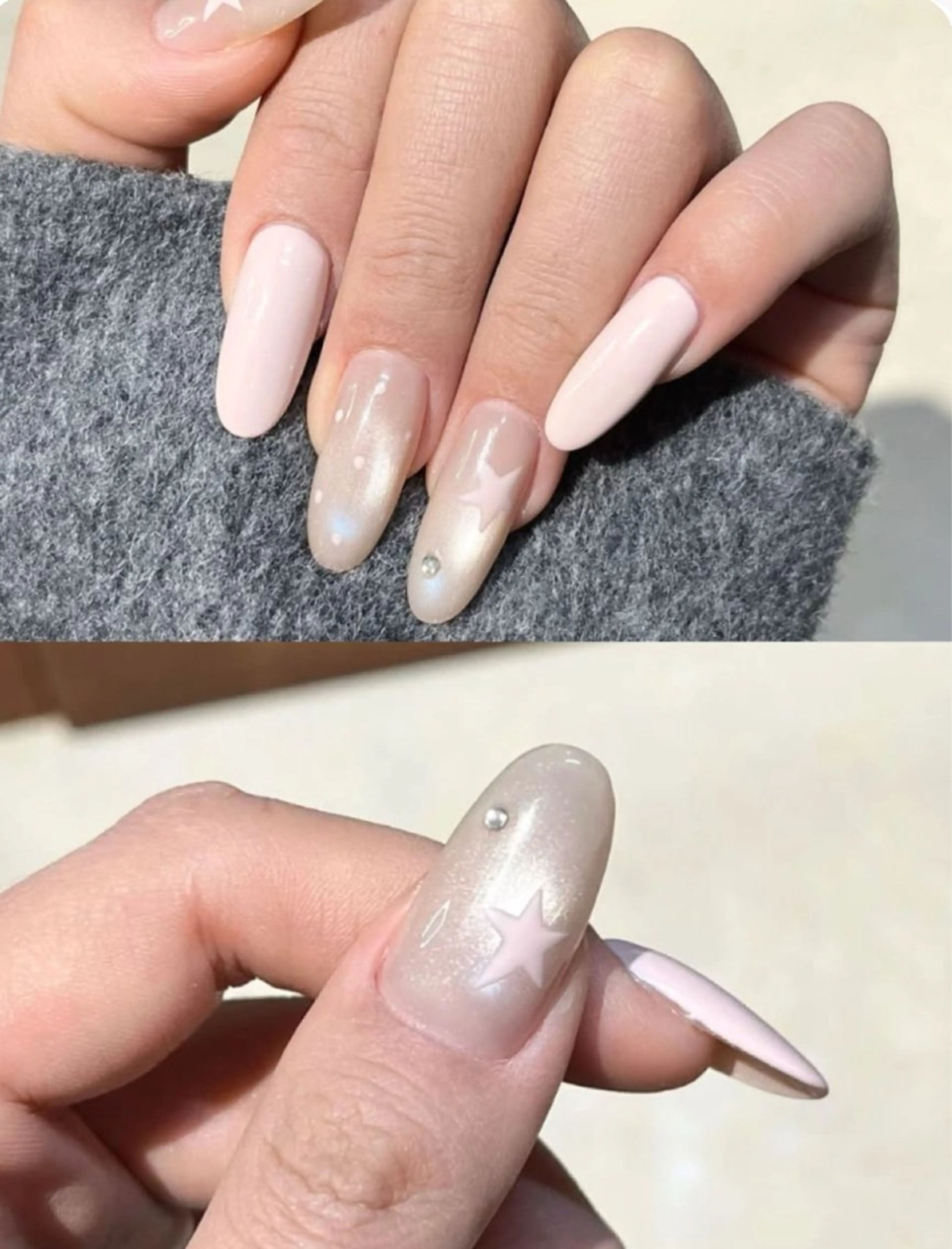 ネイル 韓国ネイル 持ち込み ニュアンスネイル ネイルチップ ハンドネイル Tini ANA.CHUOのネイルデザイン