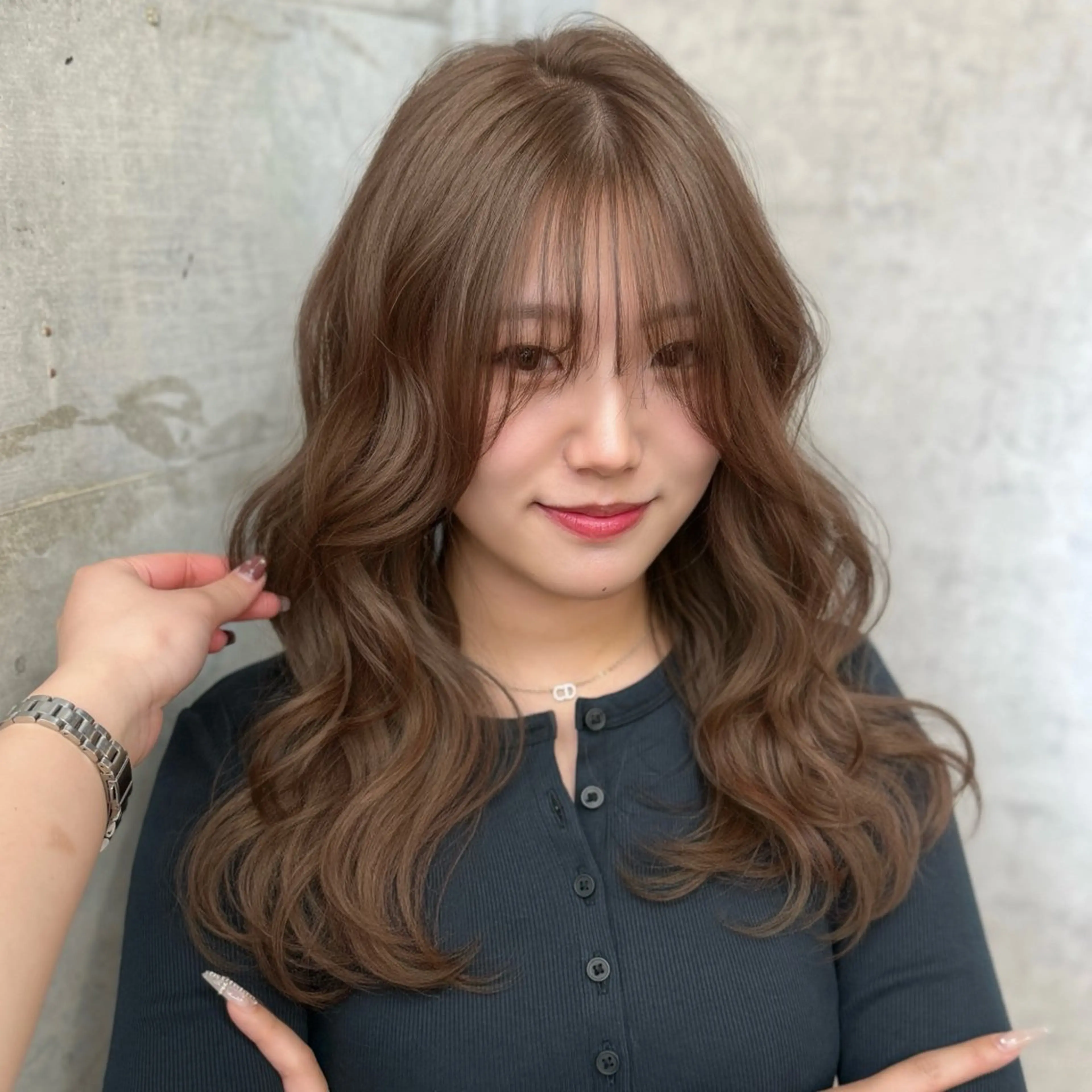 【最強淡色カラーに💭🎀】艶カラー剤使用💖2ブリーチカラー+Aujuaトリートメントの写真