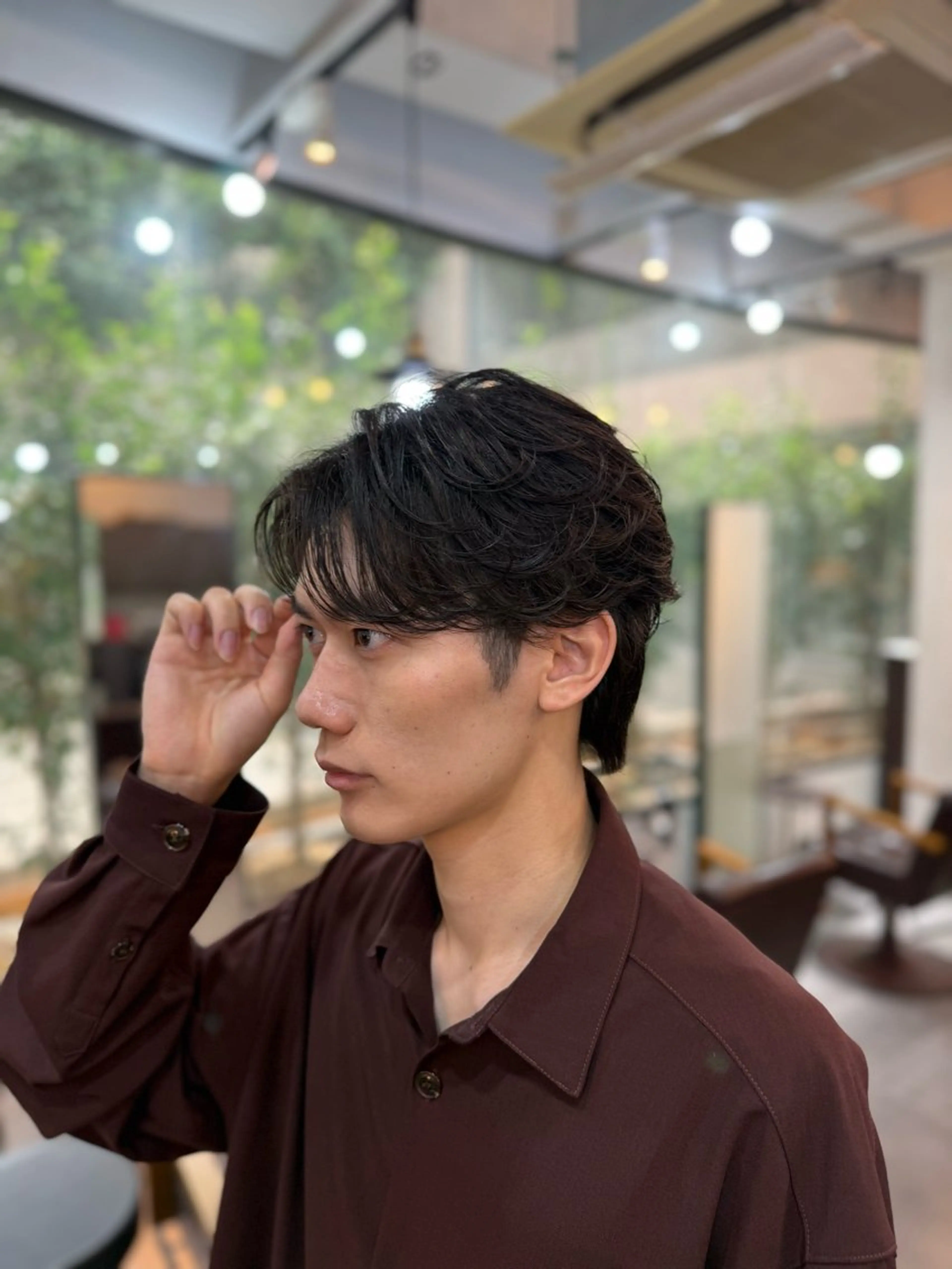 ショート カラー パーマ メンズ カット パーマ HRABRA ゆづきのヘアスタイル