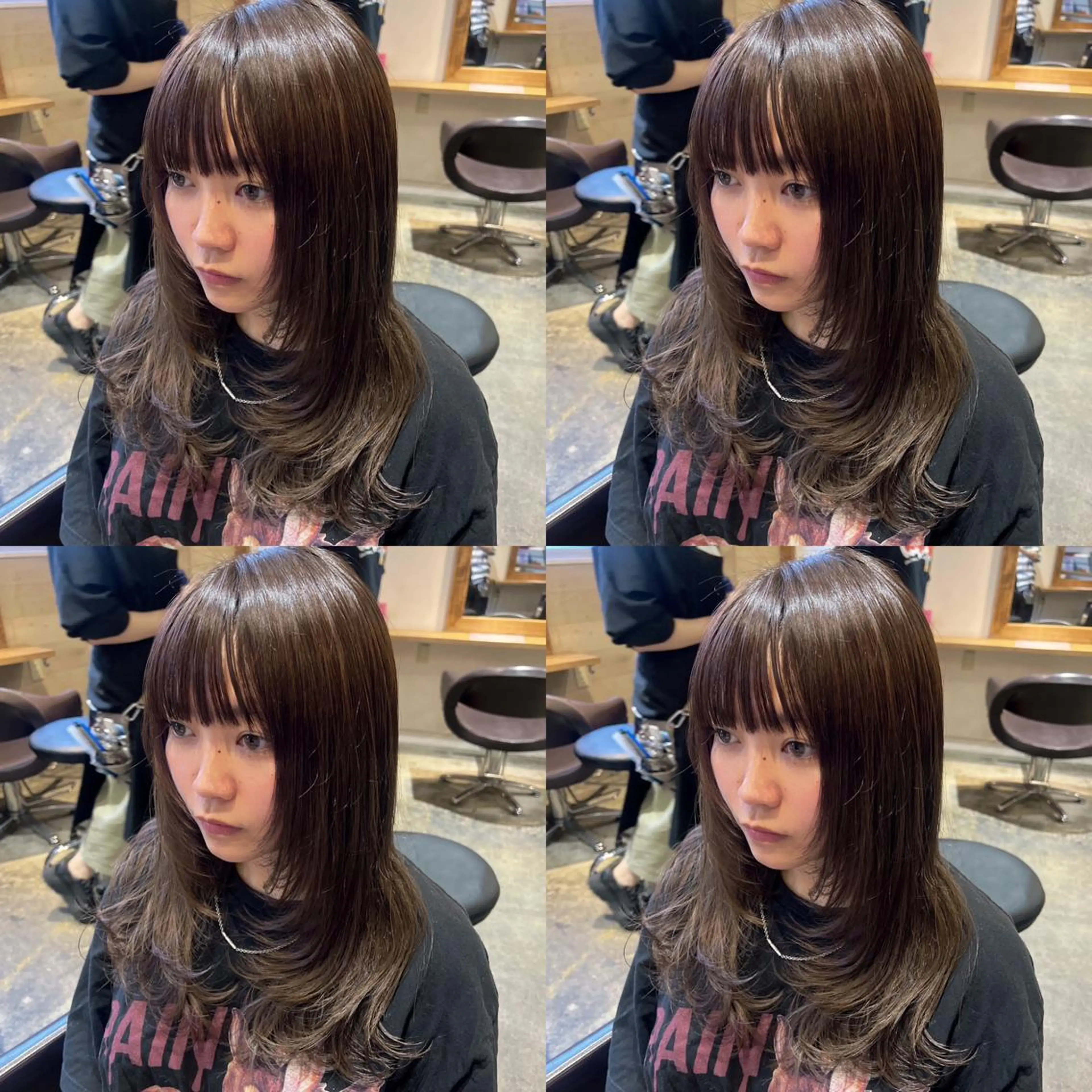 セミロング カラー レイヤー×髪質改善 マネージャー安藤光司のヘアスタイル