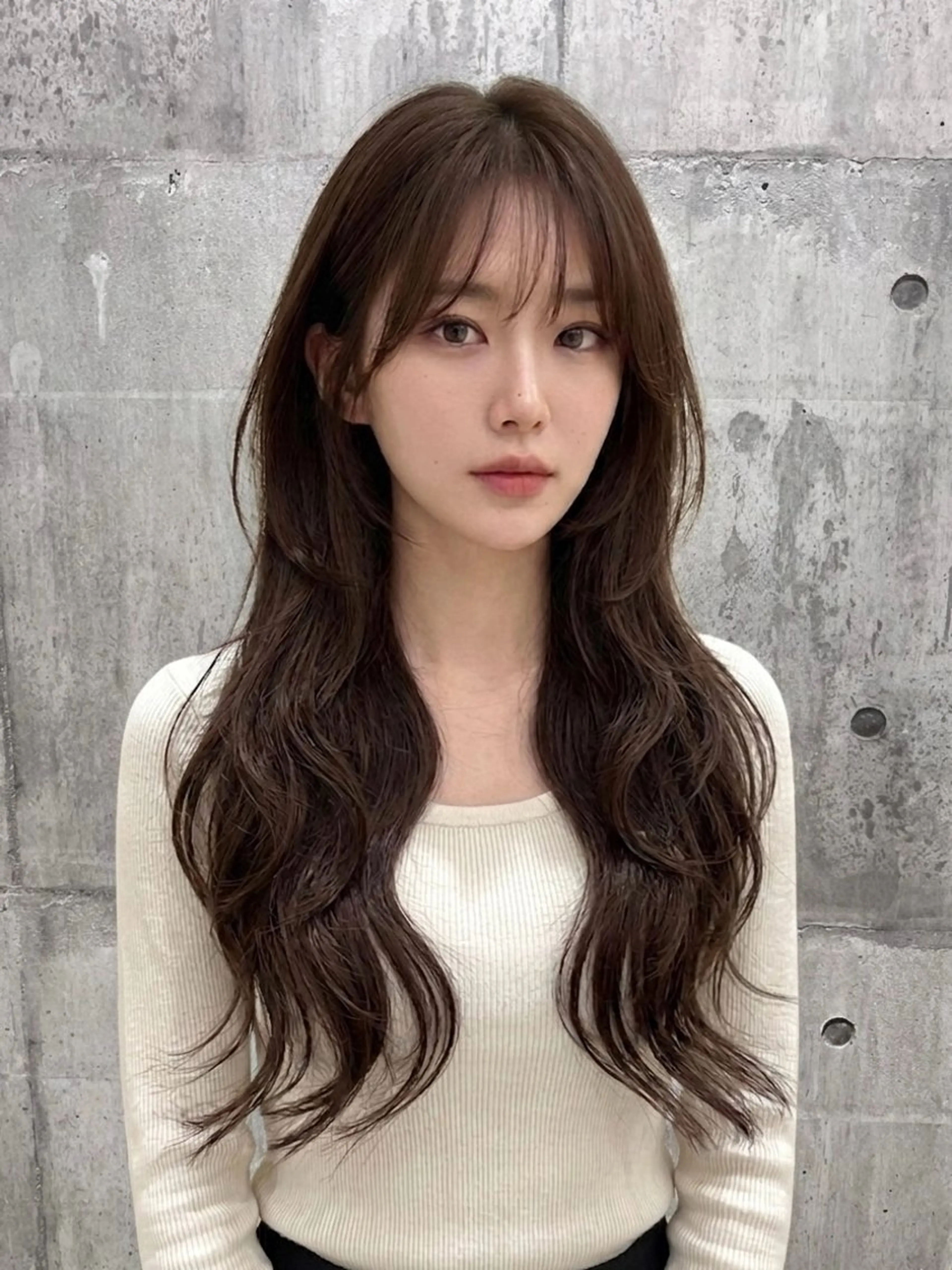 セミロング カラー カット ヘアカラー トリートメント レイヤー/髪質改善 /山永圭介のヘアスタイル