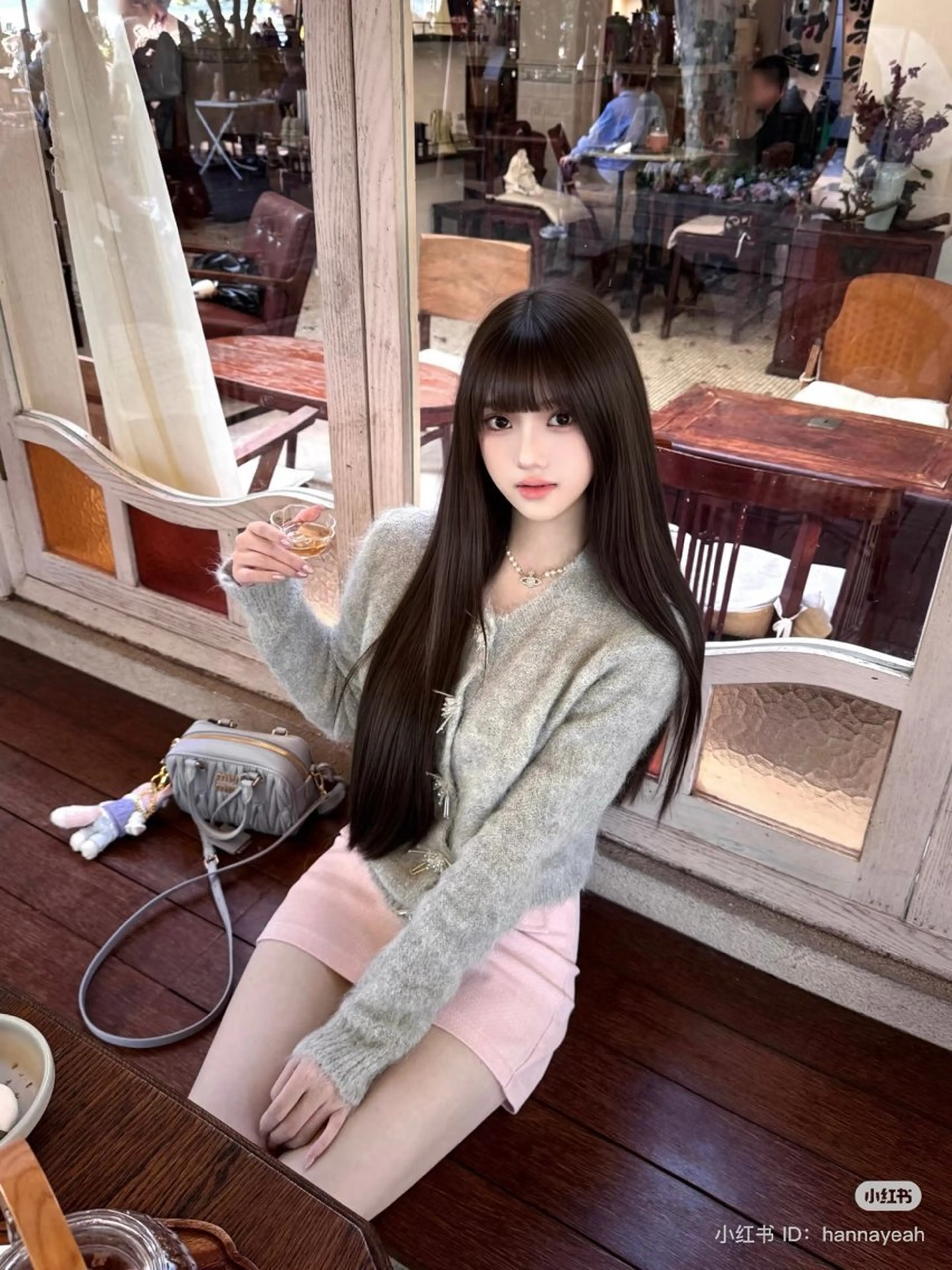 ロング 🎀韓国スリムタッキ 羽エクステ🎀kiiのヘアスタイル