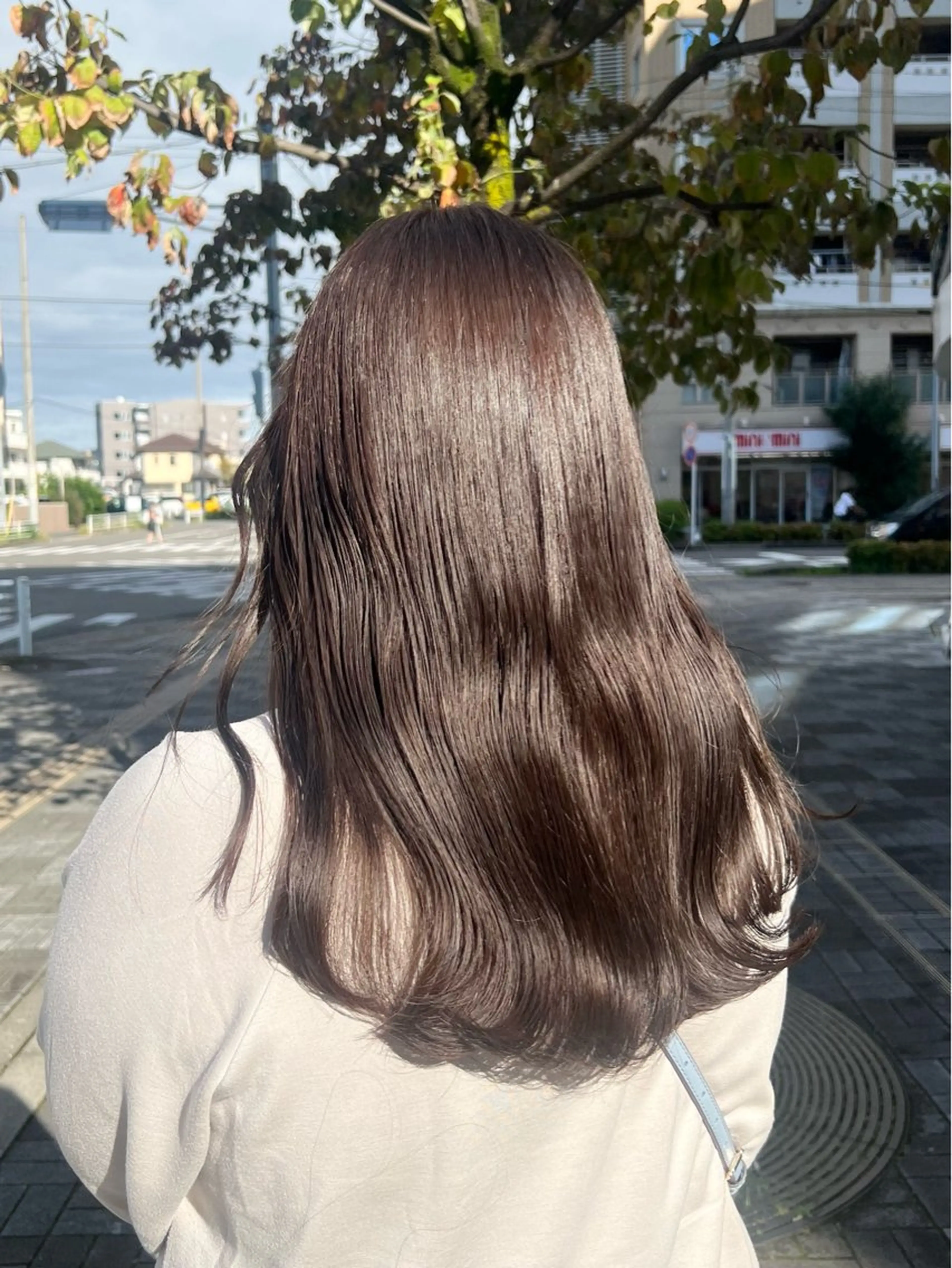 セミロング カラー 透明感カラー 髪質改善 BRANCHÈ海 /髪質改善/透明感のヘアスタイル