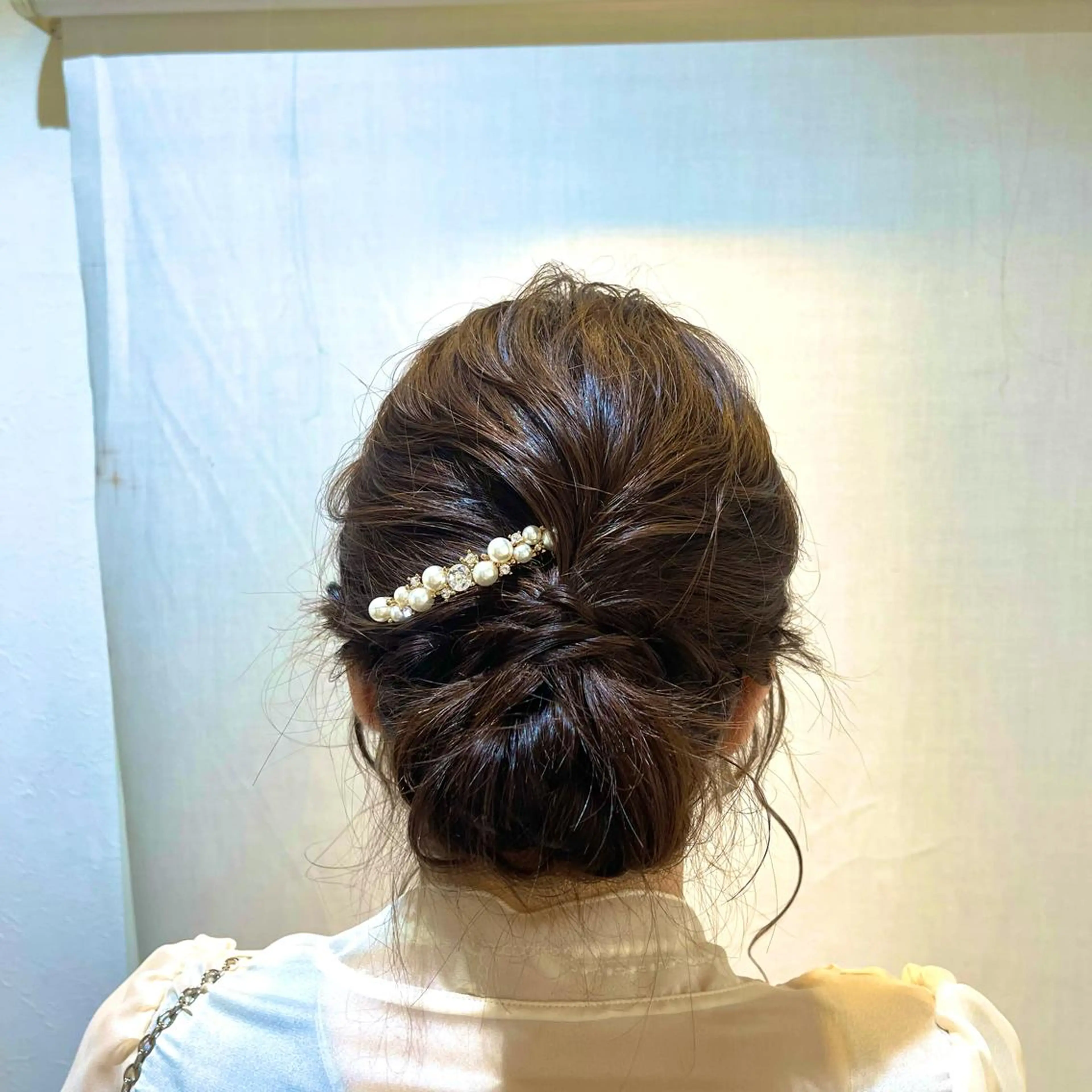 ミディアム ヘアアレンジ 鶴﨑 美優亜のヘアスタイル
