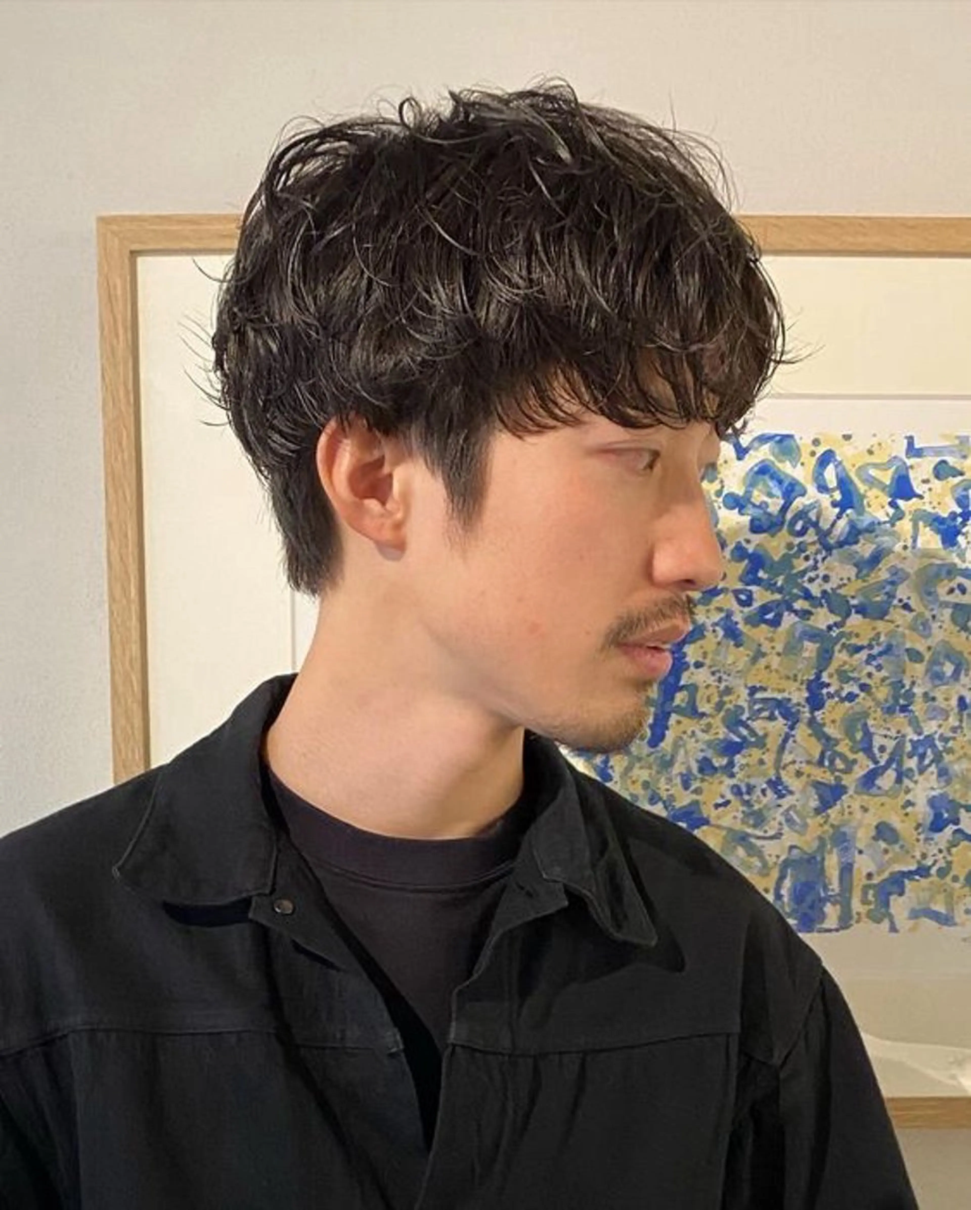 パーマ メンズ カット パーマ トリートメント レイヤー/顔周り/ 透明感/ののか💞のヘアスタイル