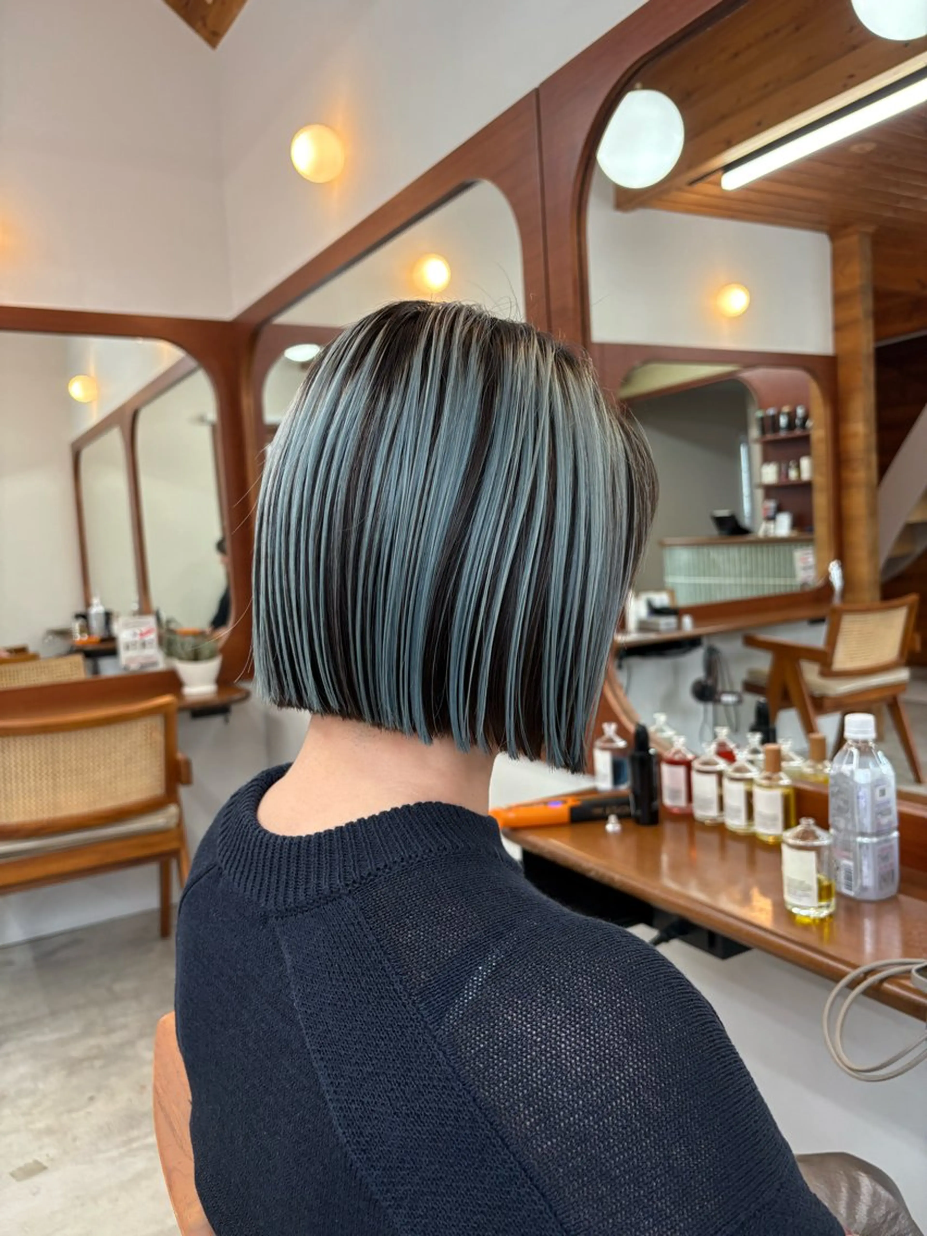 ショート カラー デザインカラー ボブ カット ヘアカラー 五十嵐 雄毅のヘアスタイル