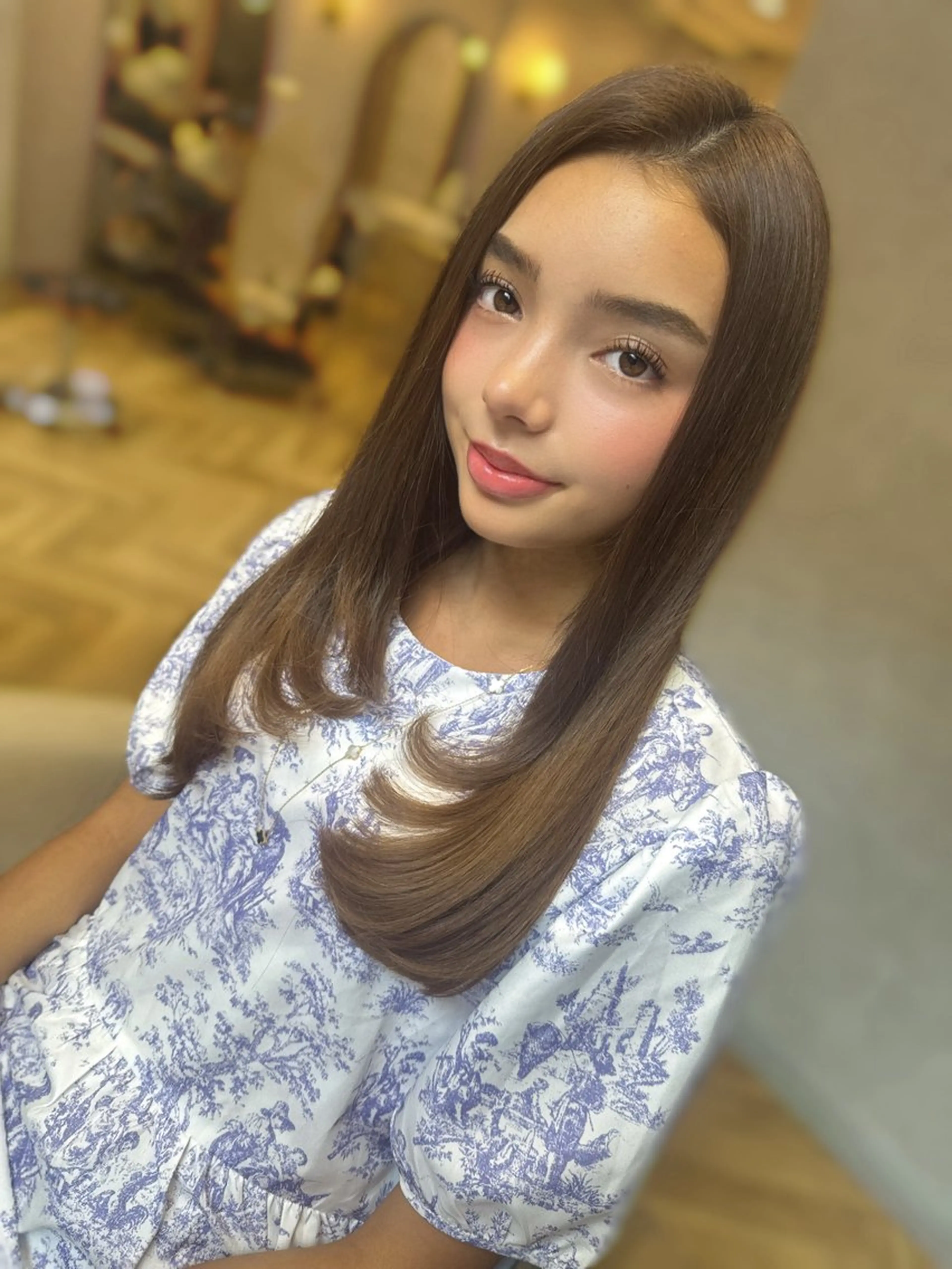 ロング カラー ヘアアレンジ ベージュカラー ブリーチ ブラウンカラー ショコラベージュ ショコラブラウン 平川 友理/韓国ヘア💘のヘアスタイル