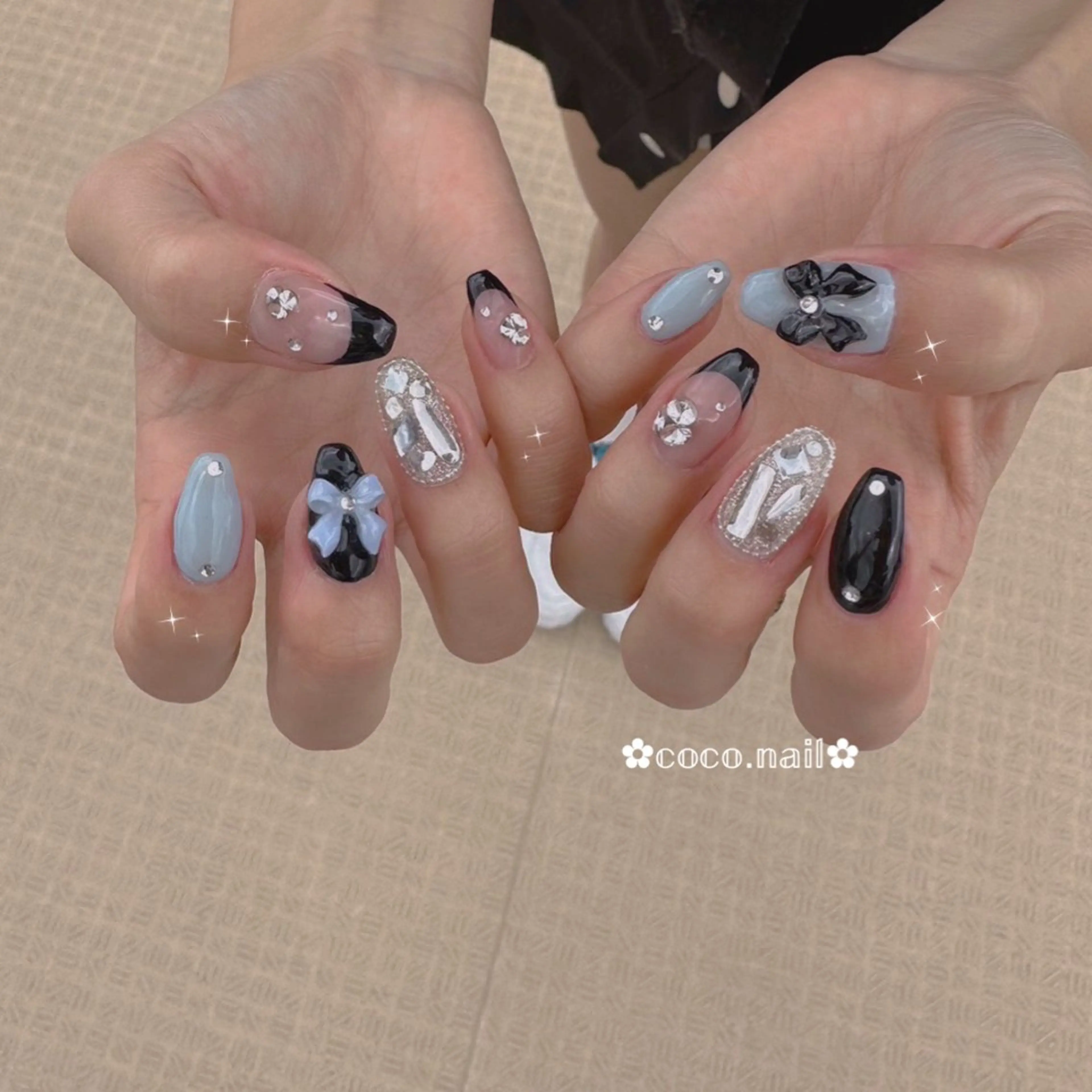ネイル ハンドネイル lili.nail y2k/長さ出しのネイルデザイン
