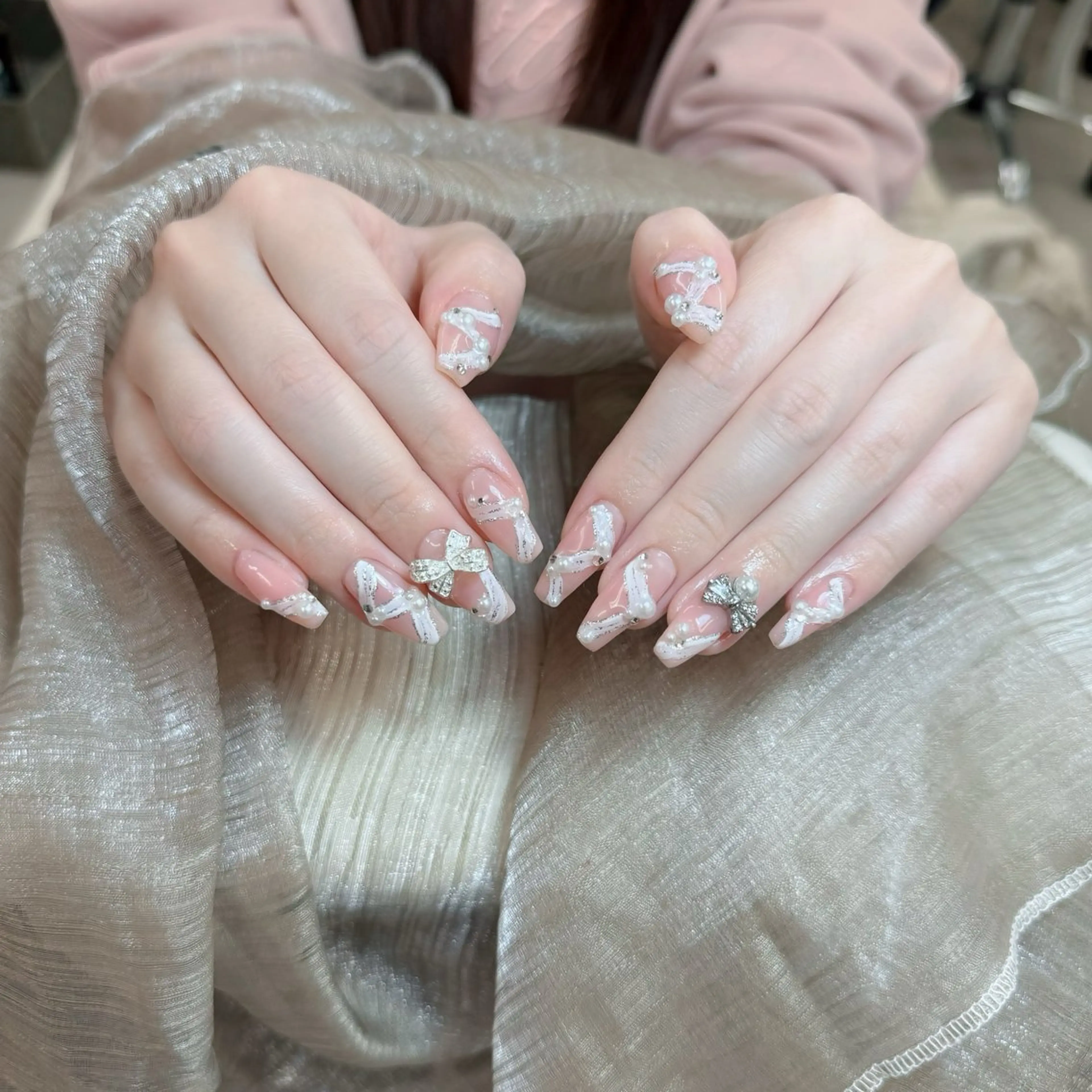 ネイル アートネイル フレンチネイル ジェルネイル 韓国ネイル マグネットネイル Lenie Shinokuboのネイルデザイン