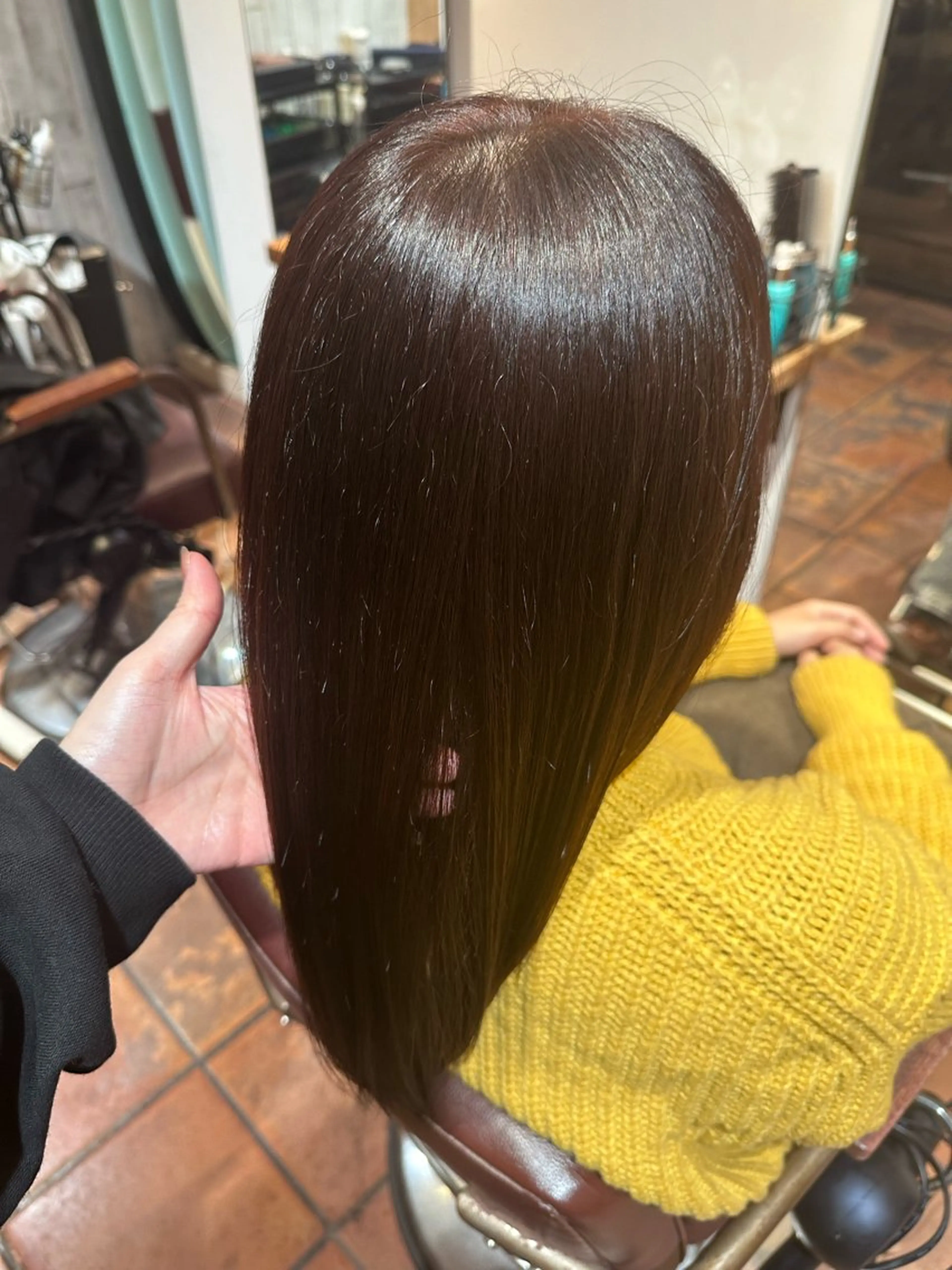 セミロング ピンクブラウン Rio：mist / kiriのヘアスタイル