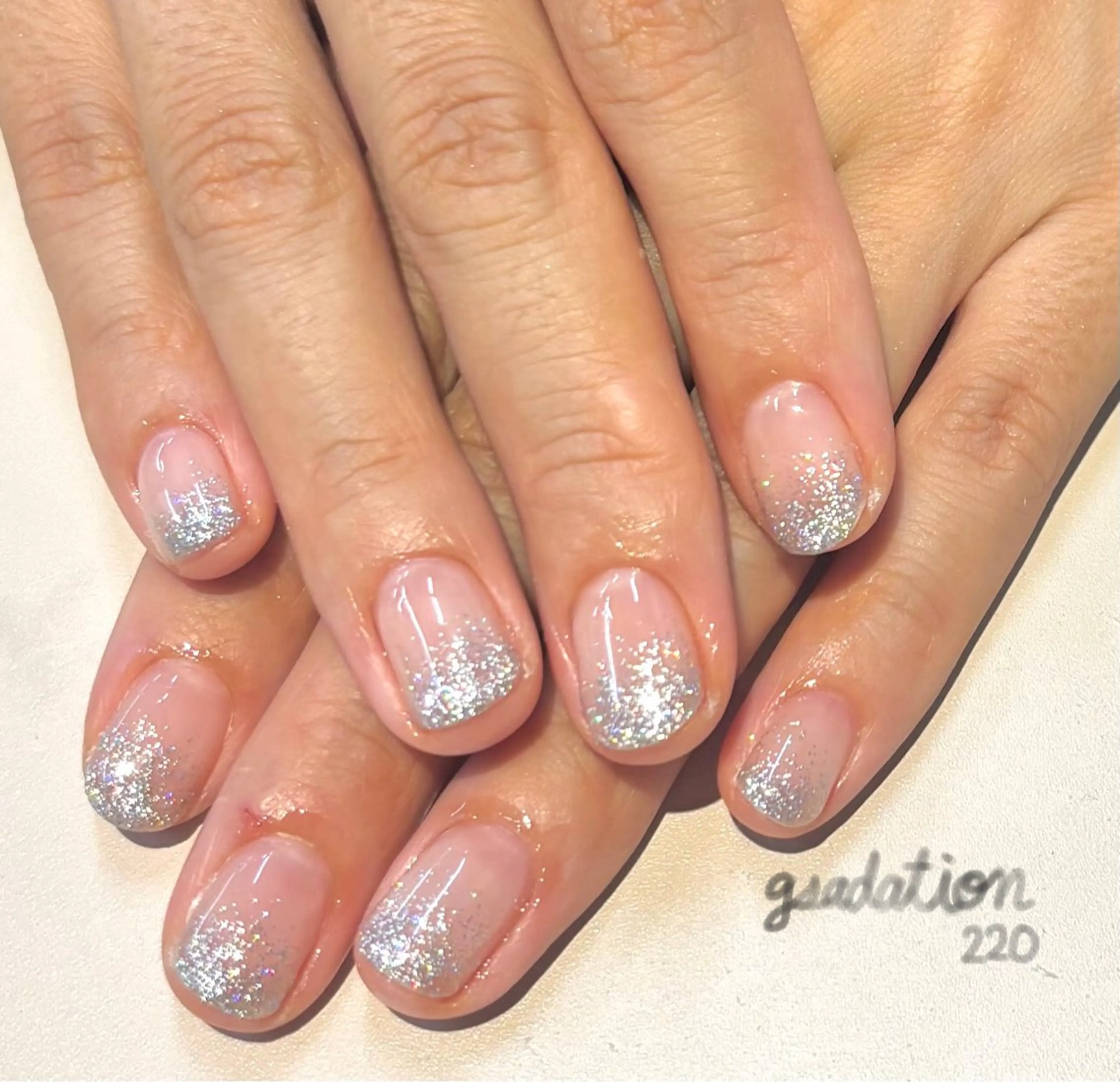 ネイル グラデーション キラキラネイル ラメ(グリッター) DEE nail yumi.Iのネイルデザイン