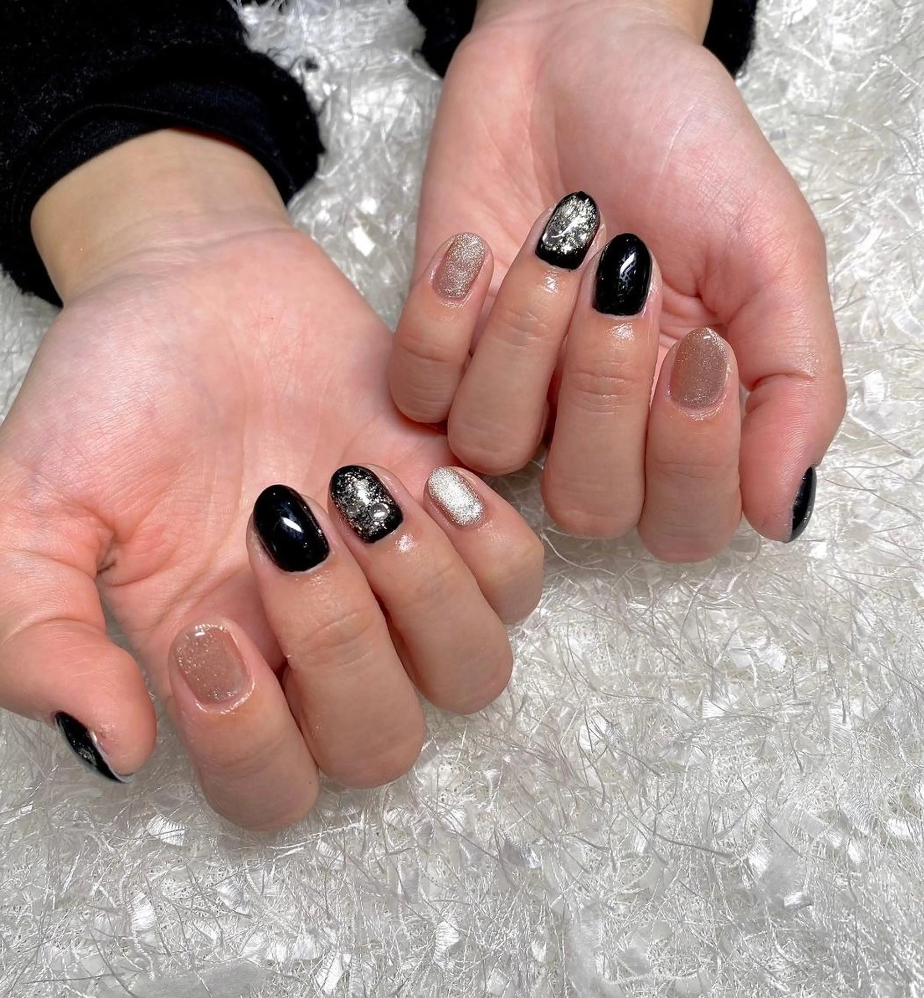 ネイル 長さ出し フレンチネイル ジェルネイル グラデーション 韓国ネイル ハンドネイル Nail&eye Belire 新宿のネイルデザイン