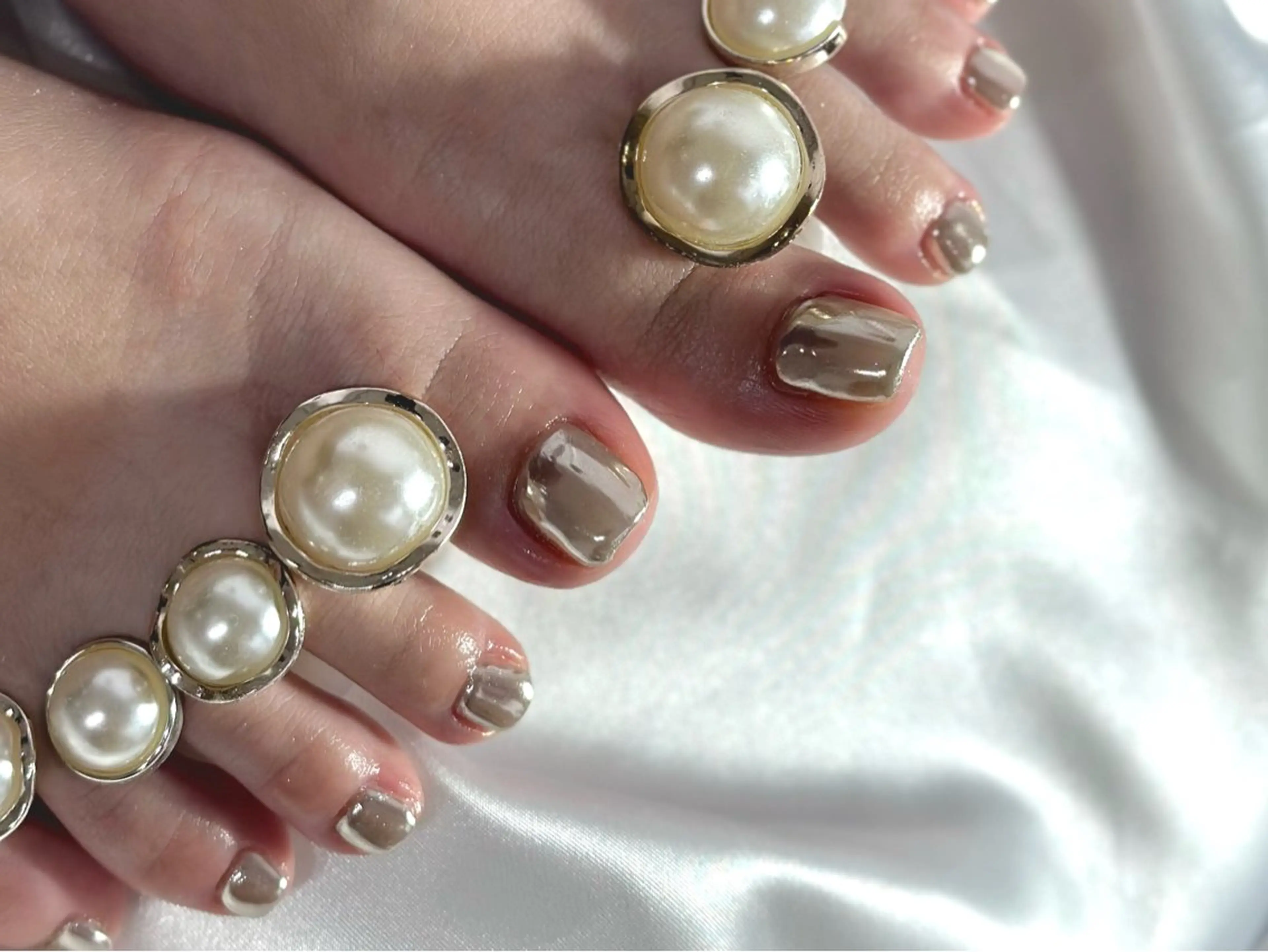 ネイル フラッシュネイル フットネイル マグネットネイル ミラーネイル ワンカラーネイル フットネイル U.nail カワバタのネイルデザイン