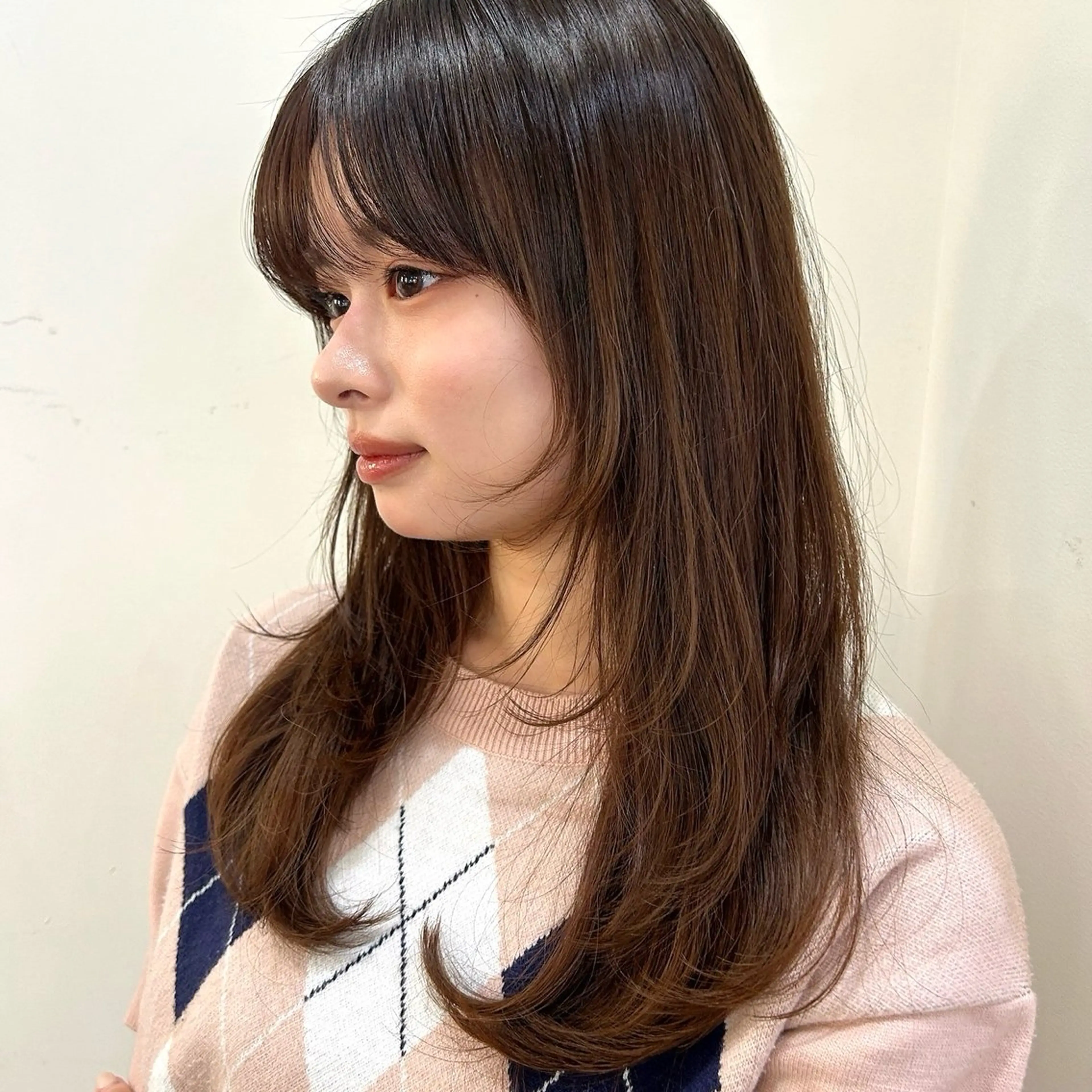 ロング チョコレートブラウン レイヤーカット ベージュ/透明感/ レイヤー/あやか💕のヘアスタイル