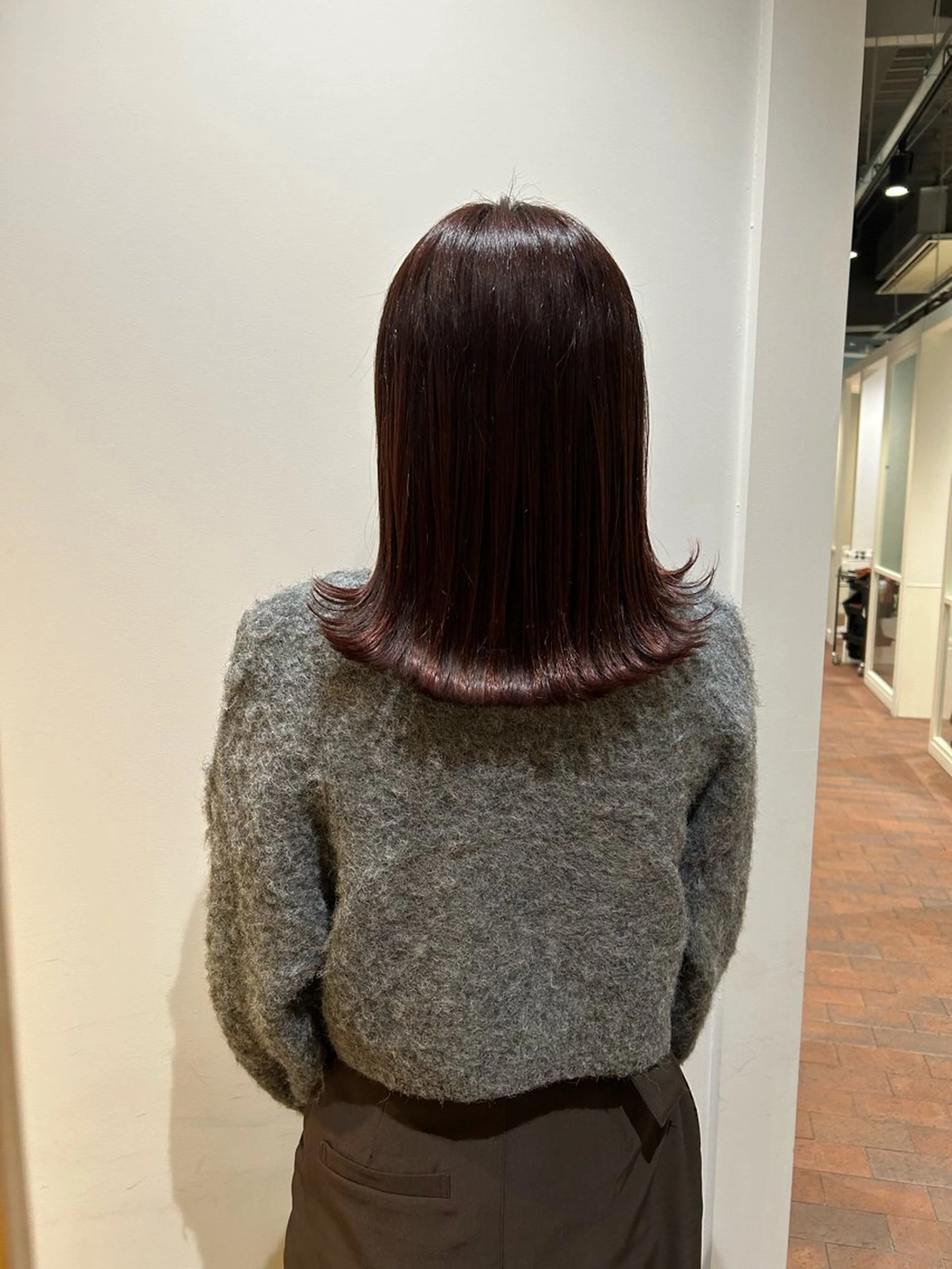 ミディアム カラー gotoday　shaire　saron所属・miu. ボブ/透け感カラーのヘアスタイル