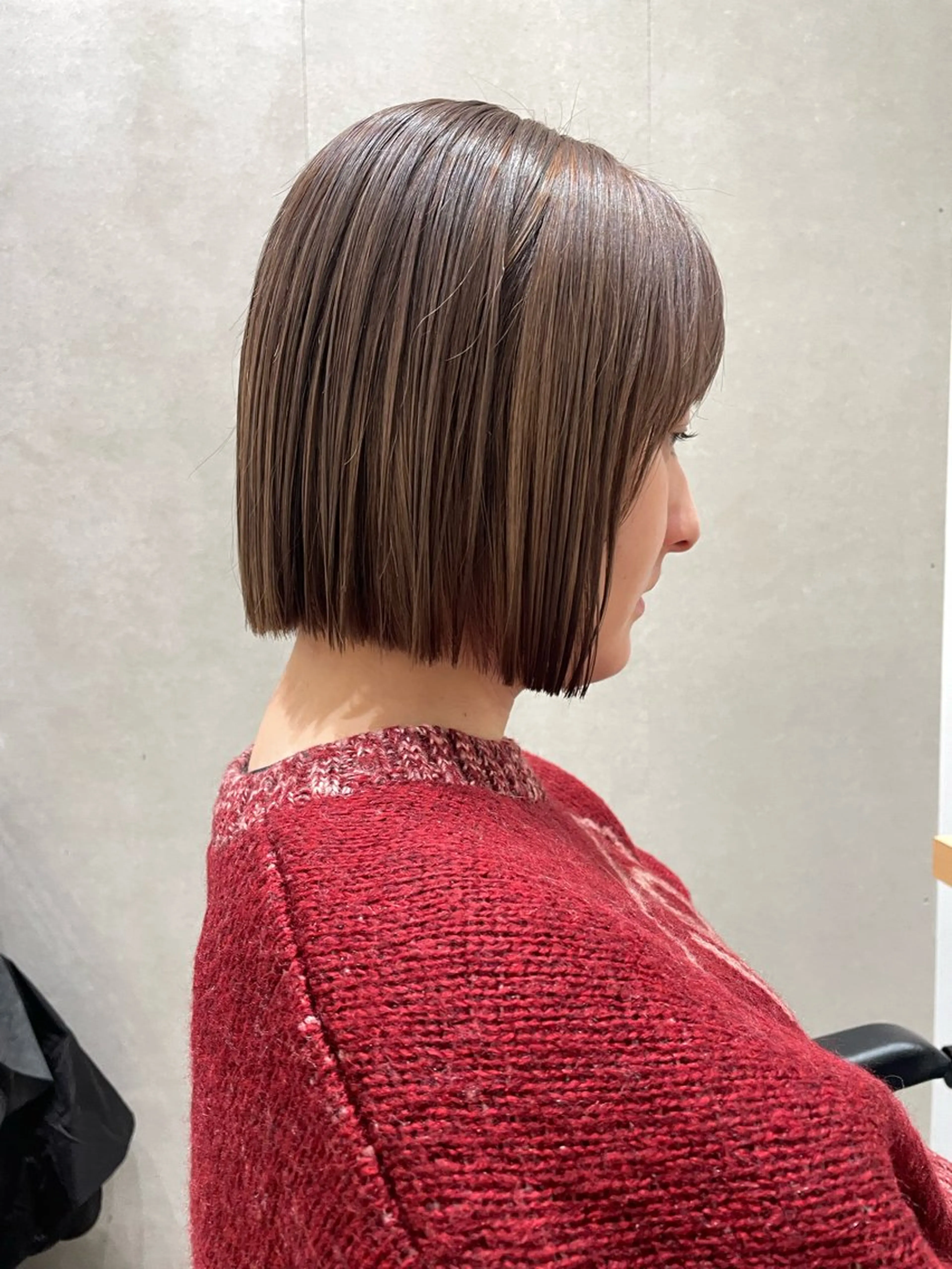 ミディアム カラー 小坂 郁美のヘアスタイル