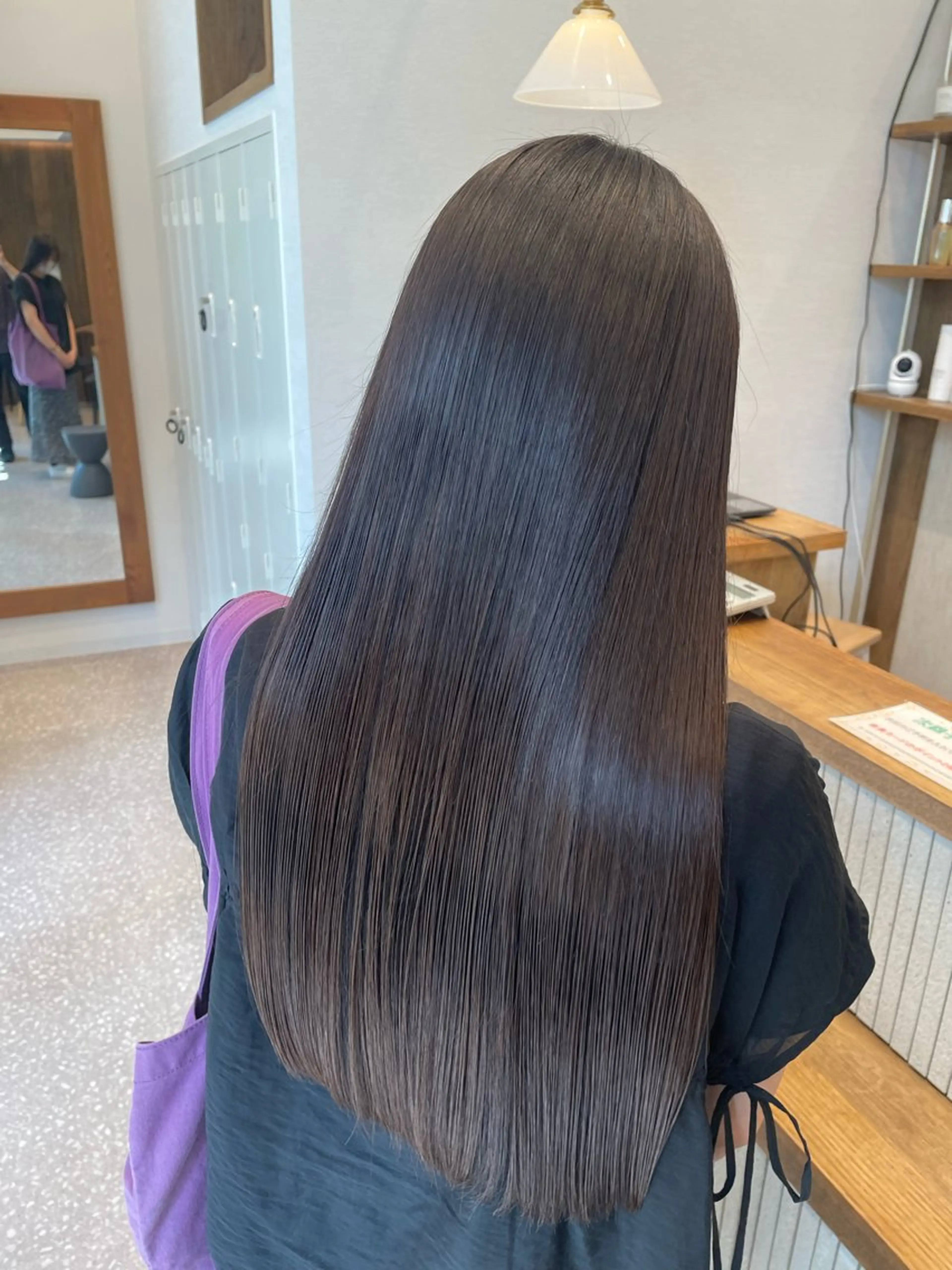 ロング 髪質改善 縮毛矯正 トリートメント カット 縮毛矯正 トリートメント 荒木 理緒のヘアスタイル