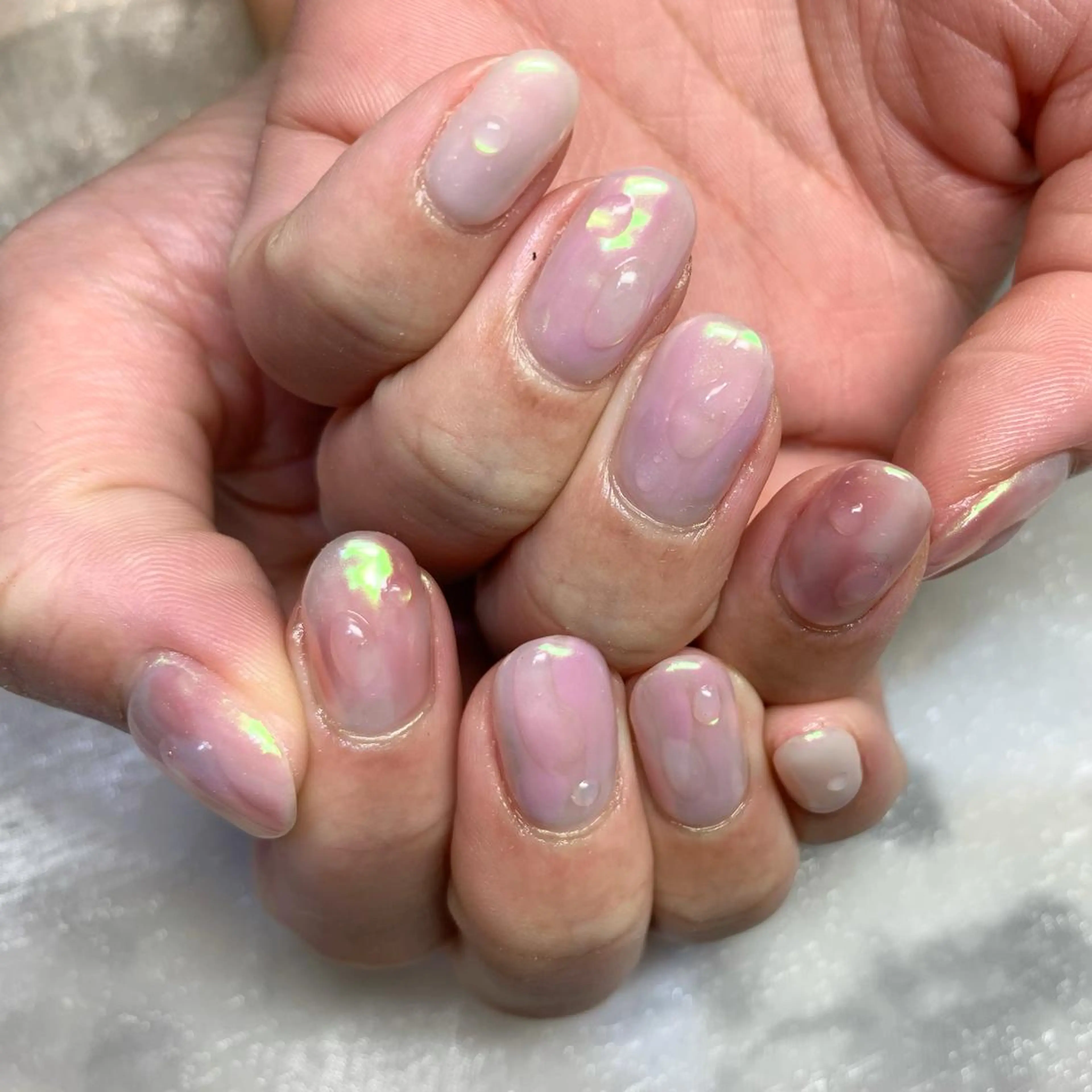 ネイル 氷ネイル・うるうるネイル Sunny.Roa nail💅のネイルデザイン