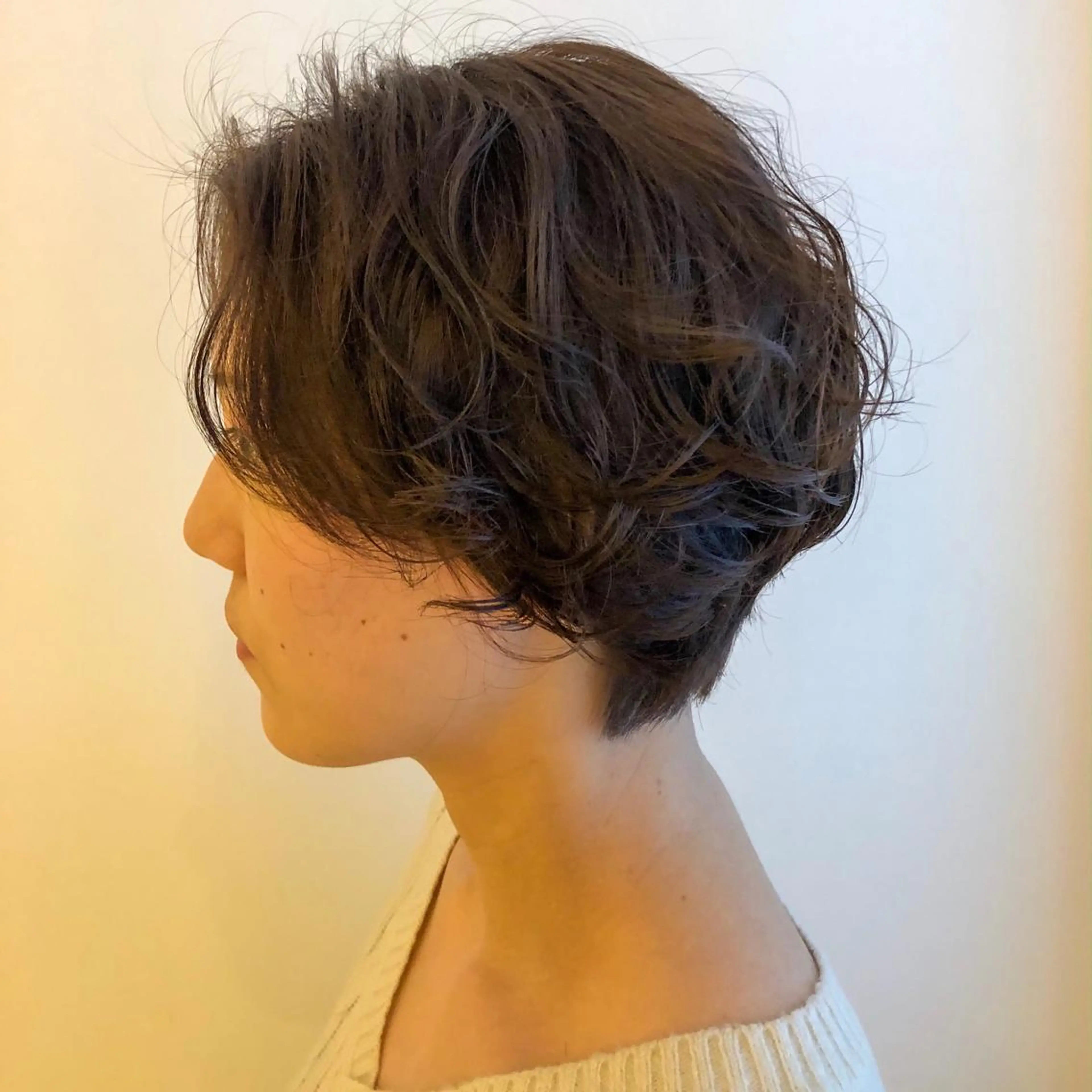 ショート パーマ ショートボブ ボブ ショートヘア 尾籠 美幸 （オゴモリ ミユキ）のヘアスタイル