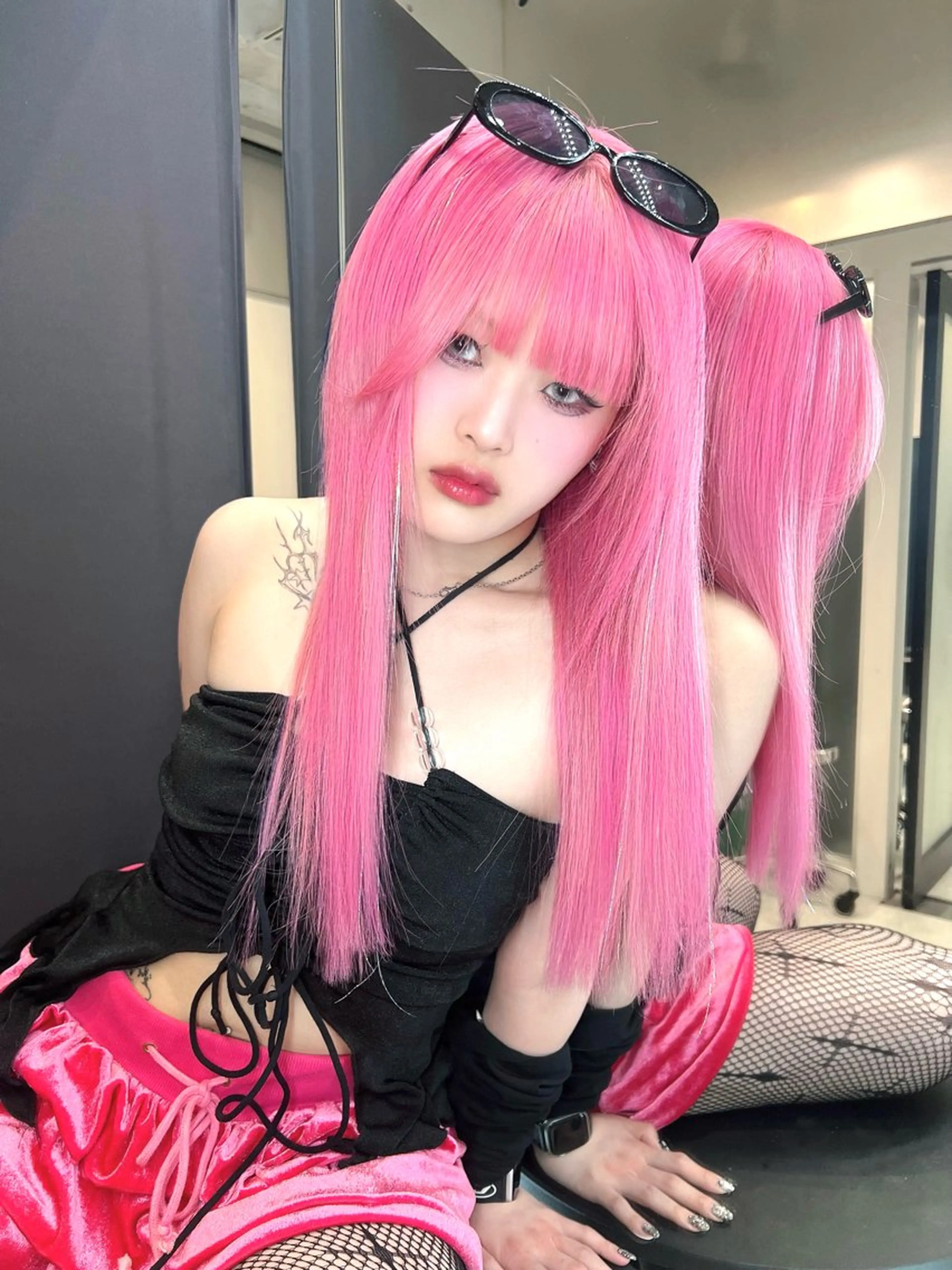 ロング ナナ♡レイヤーカット ♡似合わせカラーのヘアスタイル