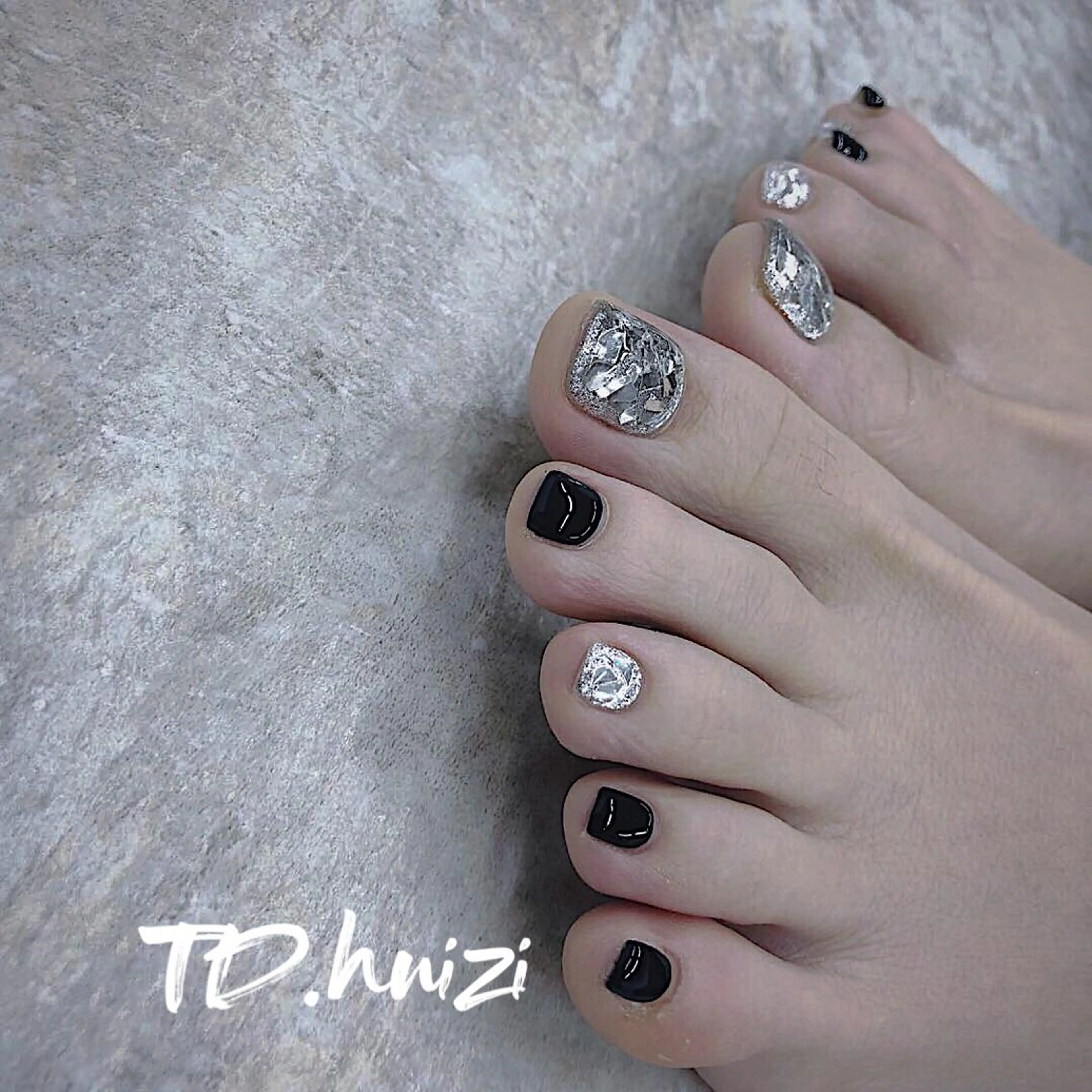 ショート めぐみのネイルサロン スタッフ練習のネイルデザイン