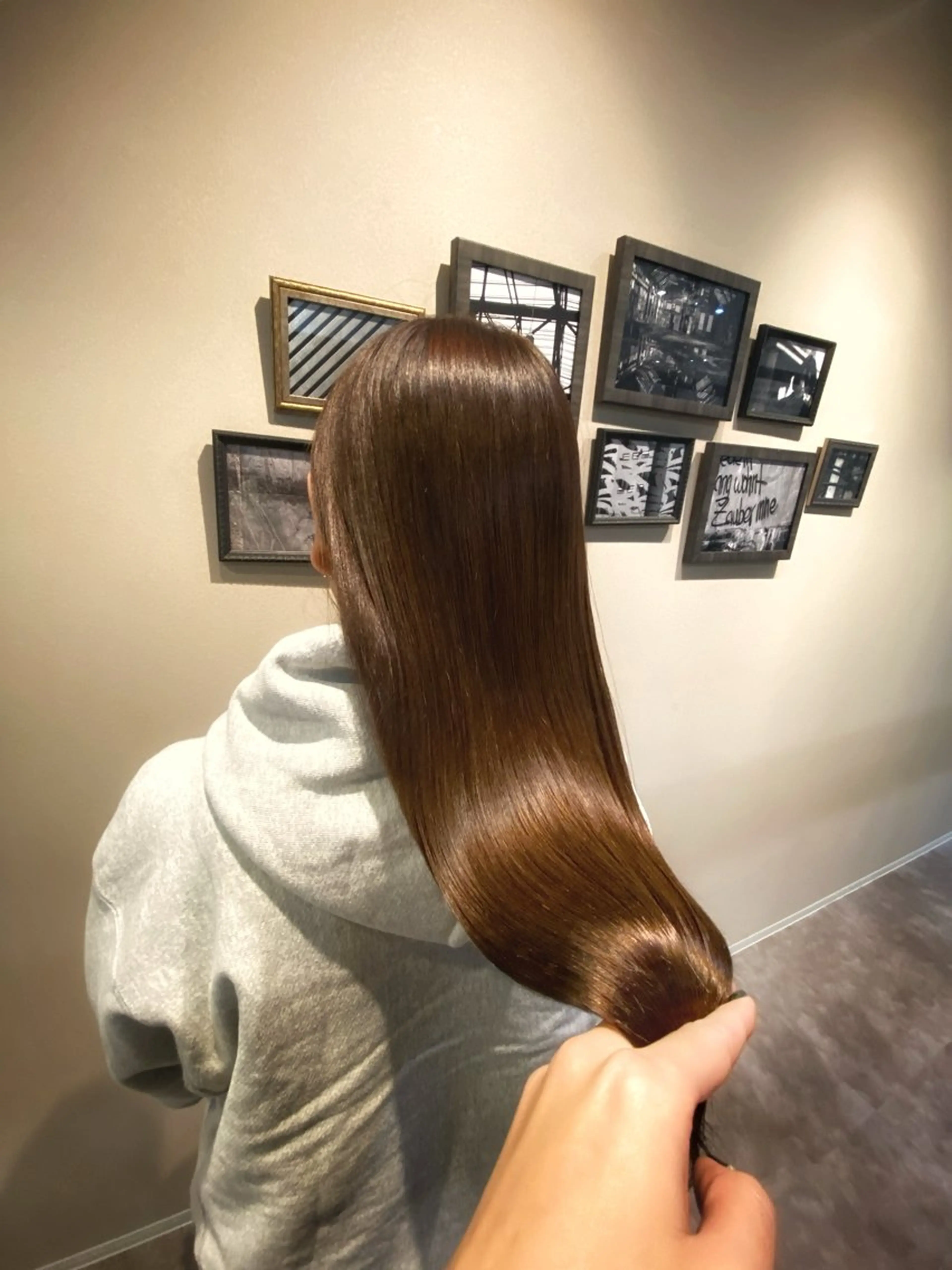 セミロング カラー ヘアアレンジ セミロングパーマ バレイヤージュ ブリーチ ケアブリーチ ダブルカラー ヘアカラー トリートメント .・.艶髪ヘアケア サカモト.・.のヘアスタイル