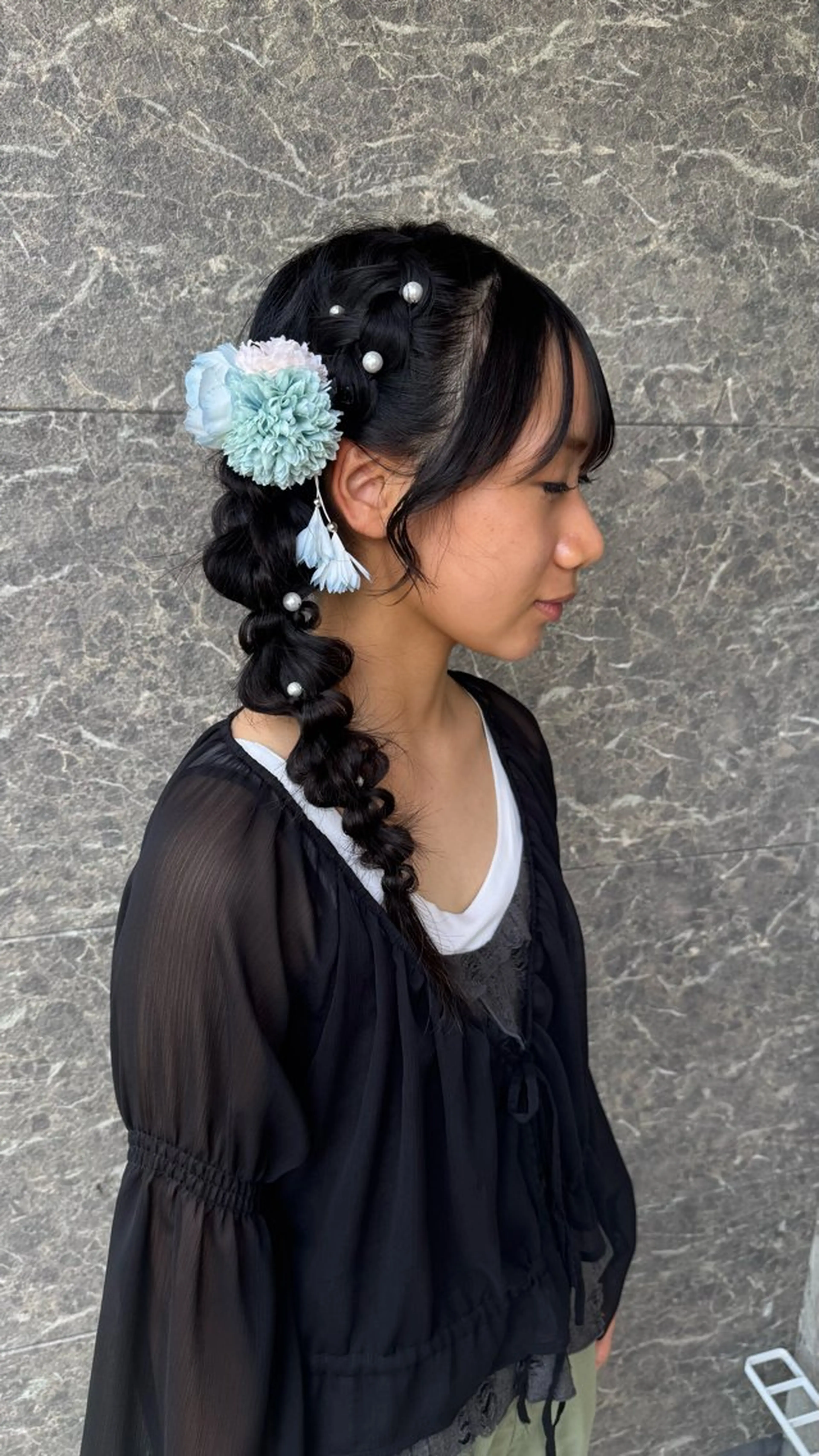 ロング ヘアアレンジ 浴衣 りん/ハイトーン💖 🌈髪質改善✨️浜松のヘアスタイル