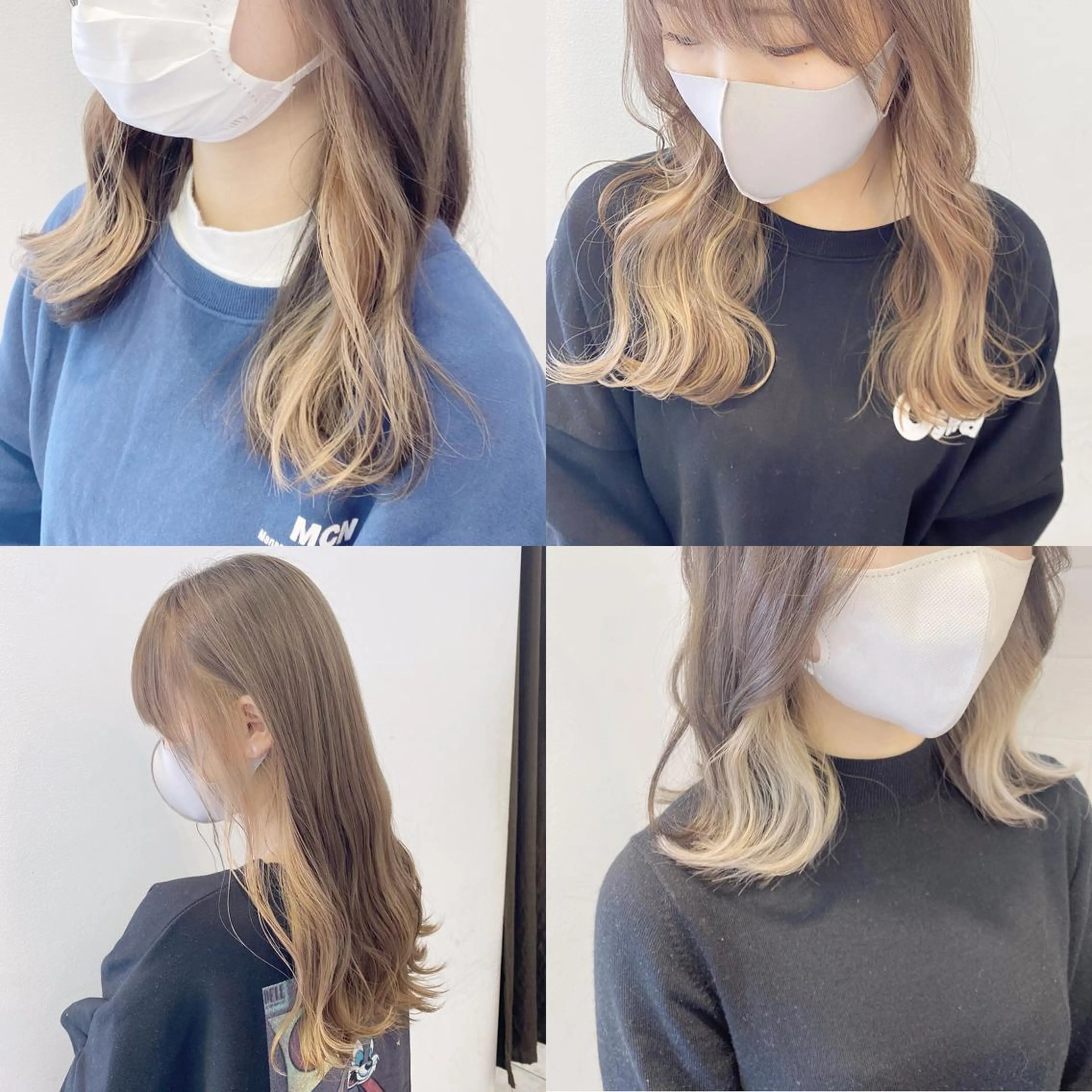 ロング カラー 渡邊 唯のヘアスタイル