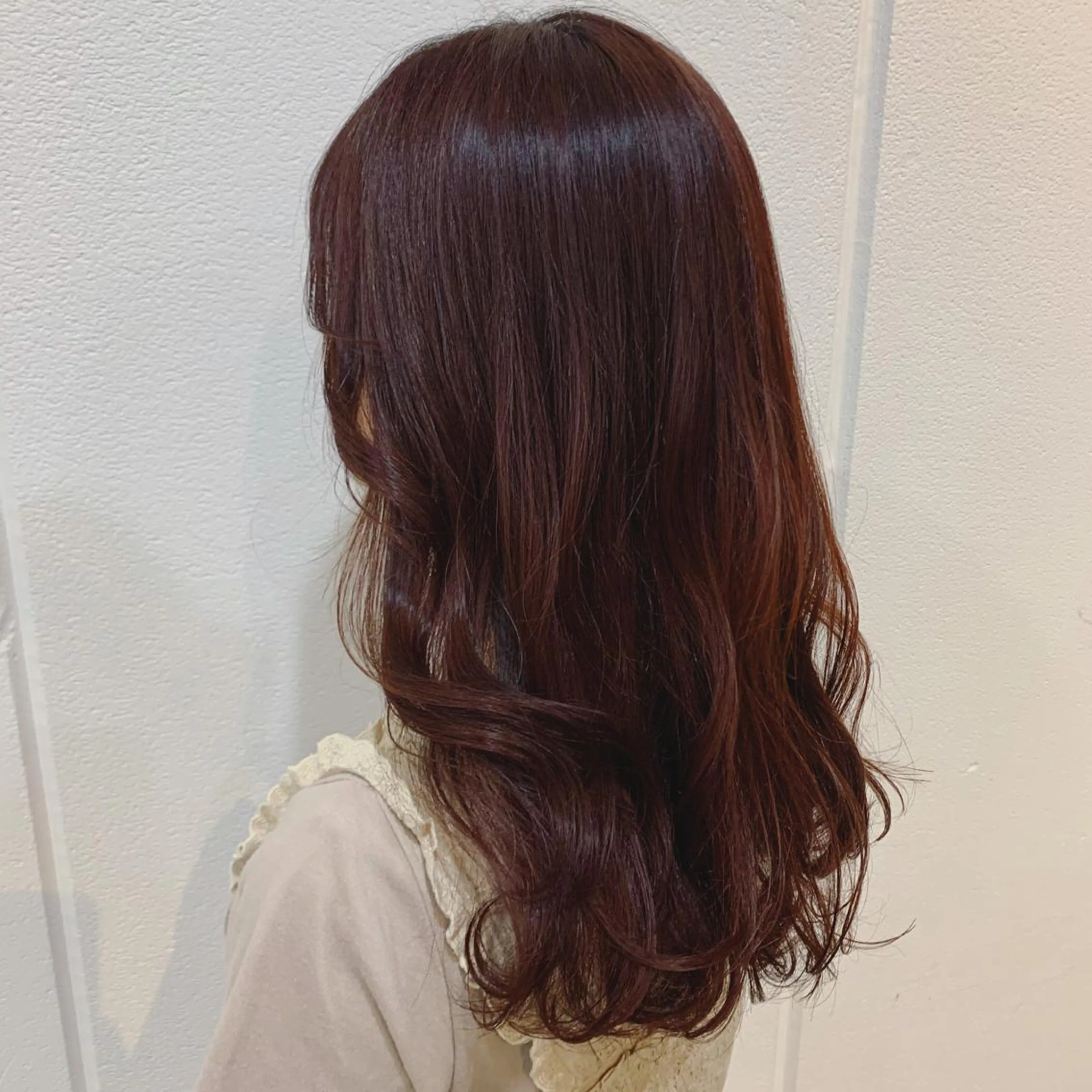 ロング カラー ピンクカラー Lolonois梅田 /Okazaki:)のヘアスタイル