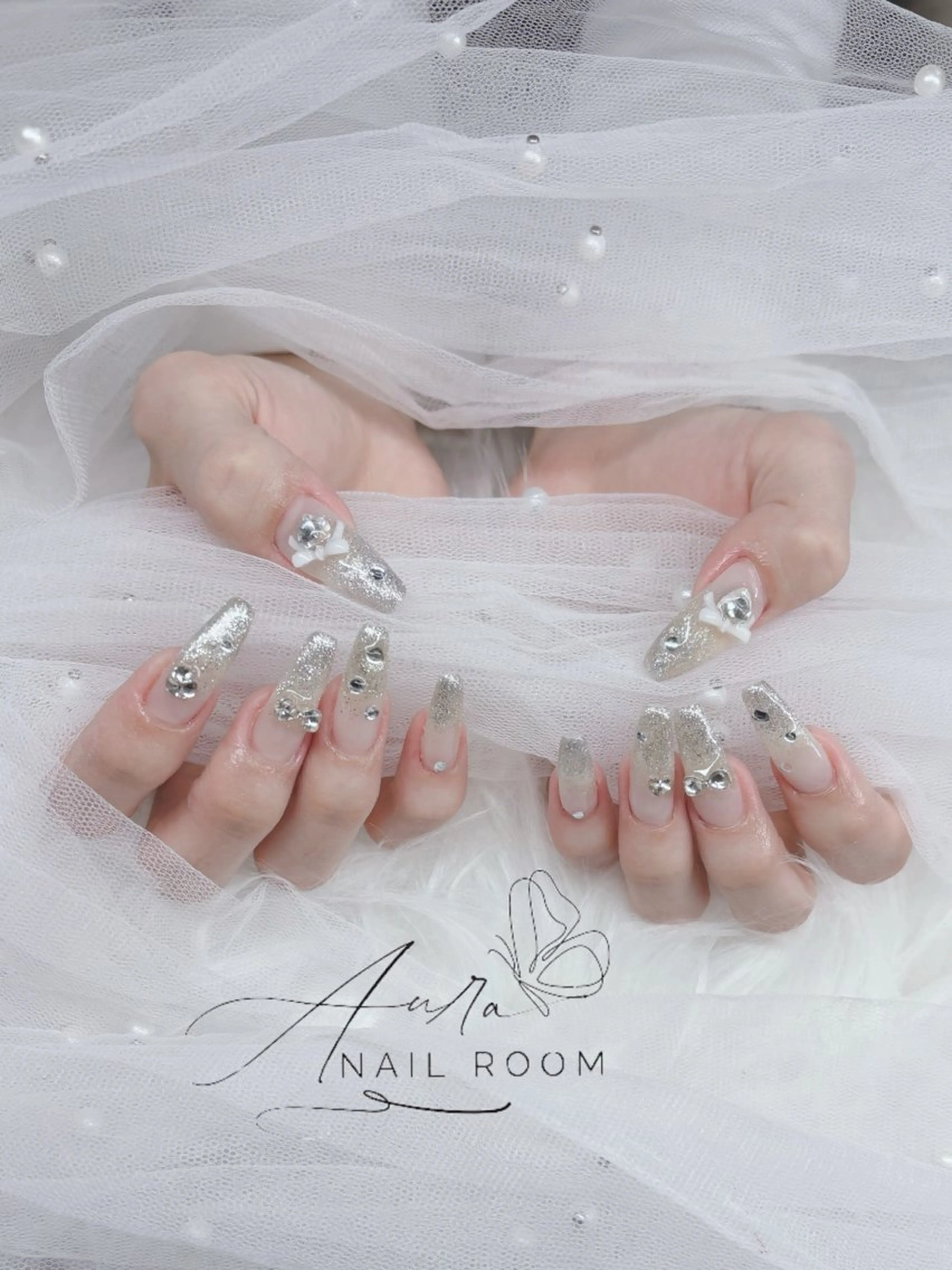 ネイル グラデーション ラメ(グリッター) ラメグラデーション Aura nail room所属・Aura Nail Roomのネイルデザイン