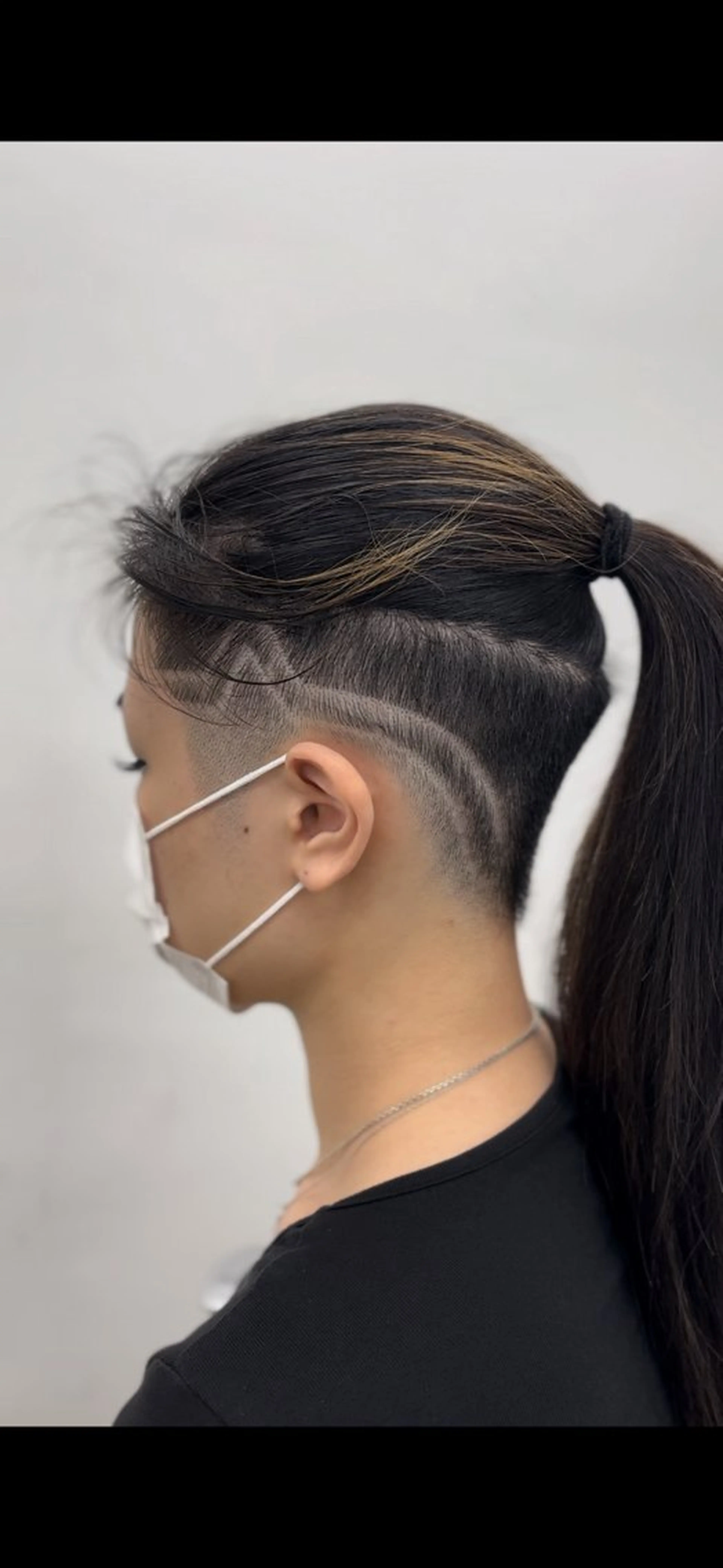 カット+ラインアート+シャンプーの写真