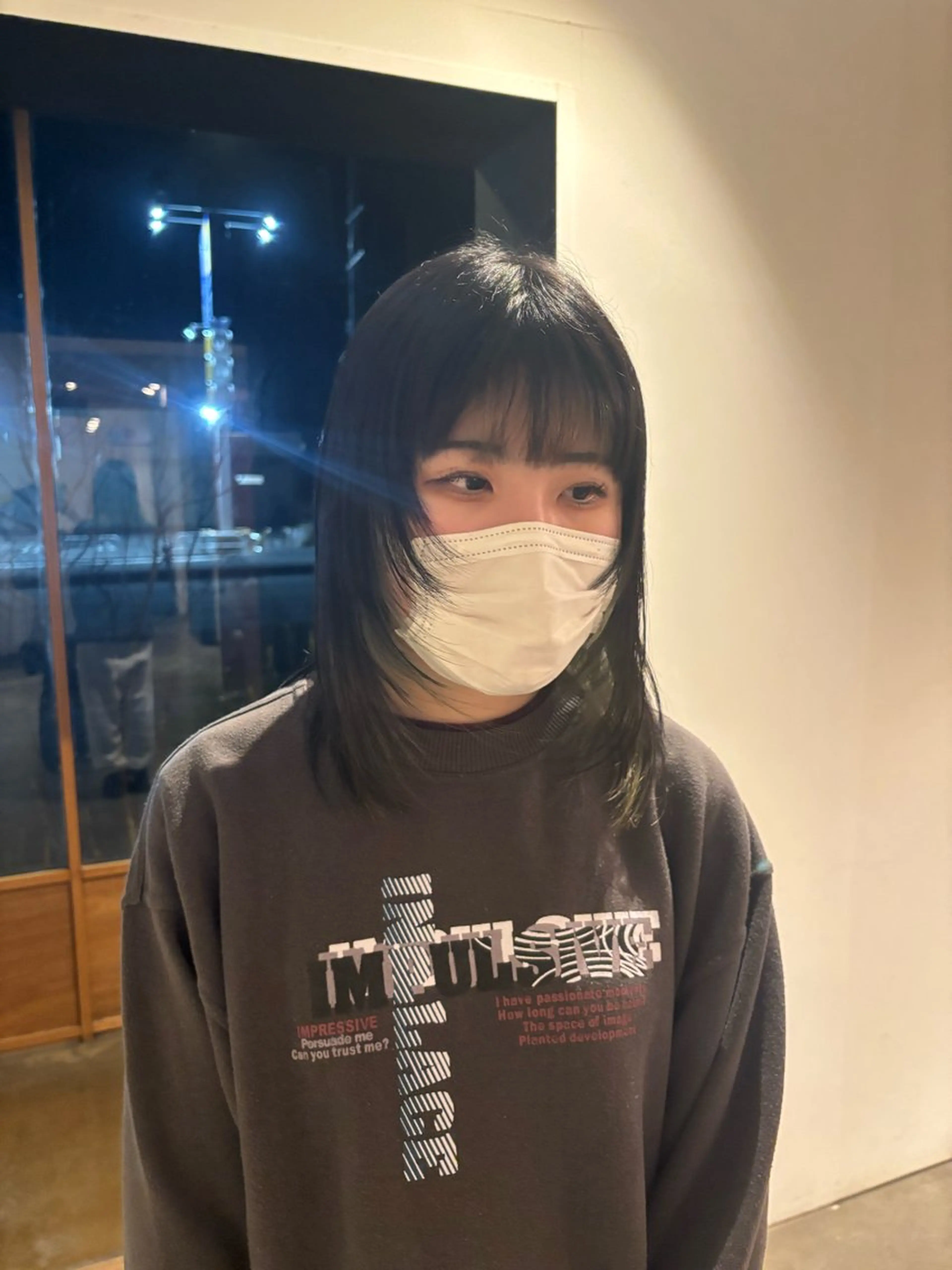 セミロング 顔周りカット レイヤーカット Takahashi Noa🍊のヘアスタイル