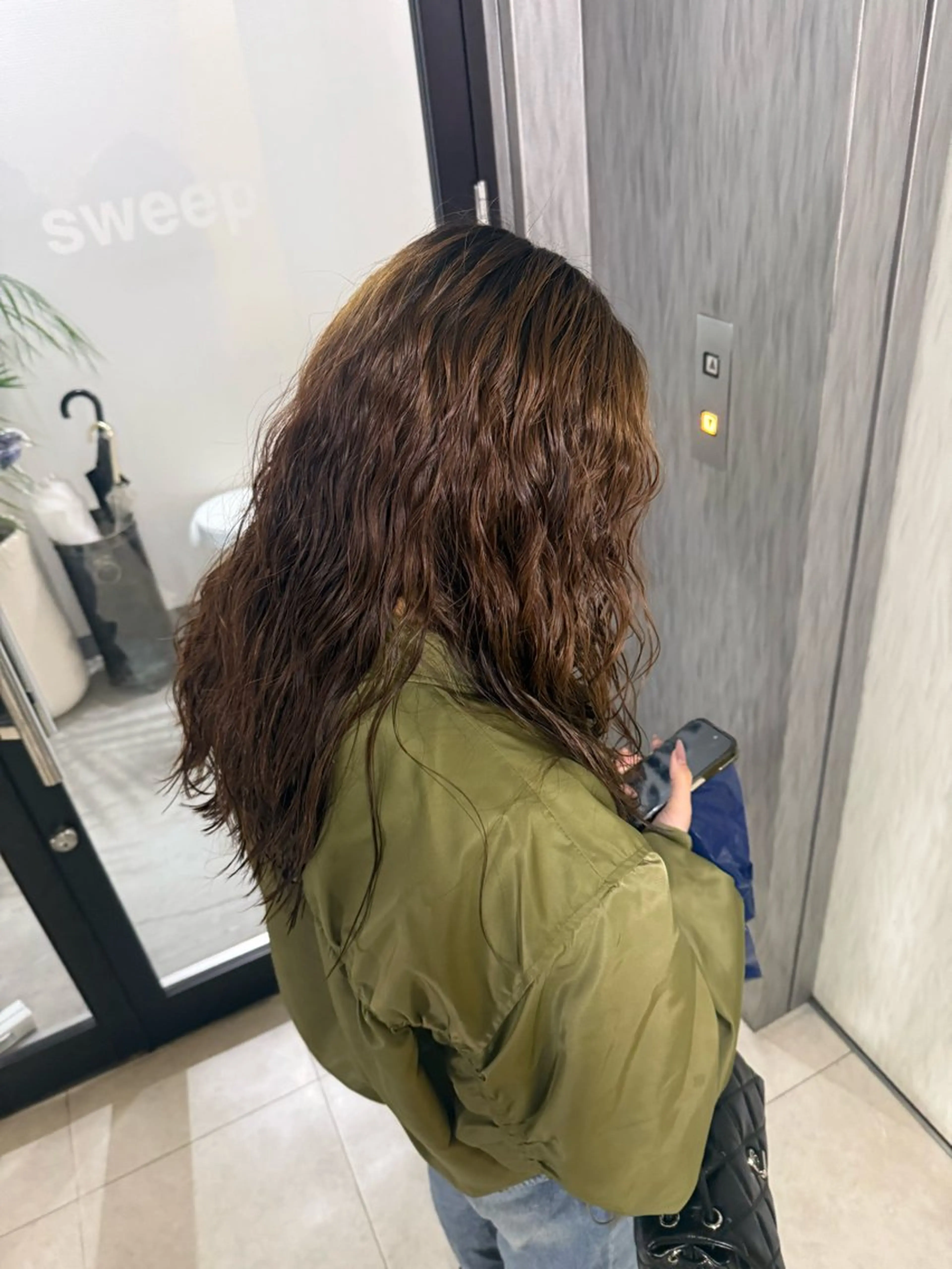 ロング パーマ カット パーマ カ ズ サ ✴︎のヘアスタイル