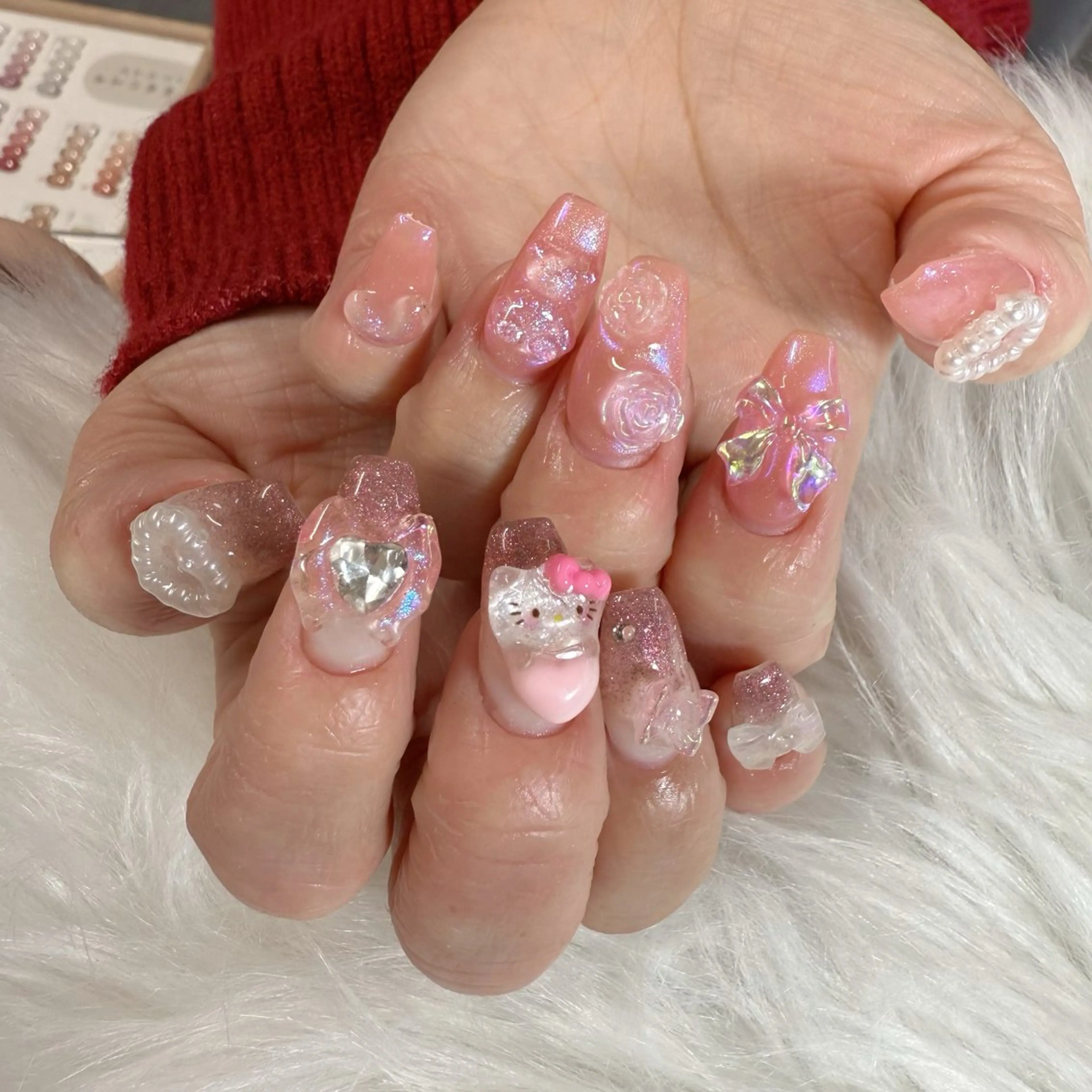 ネイル ハンドネイル 🎀nana🫧 ワンホンネイル🎀のネイルデザイン