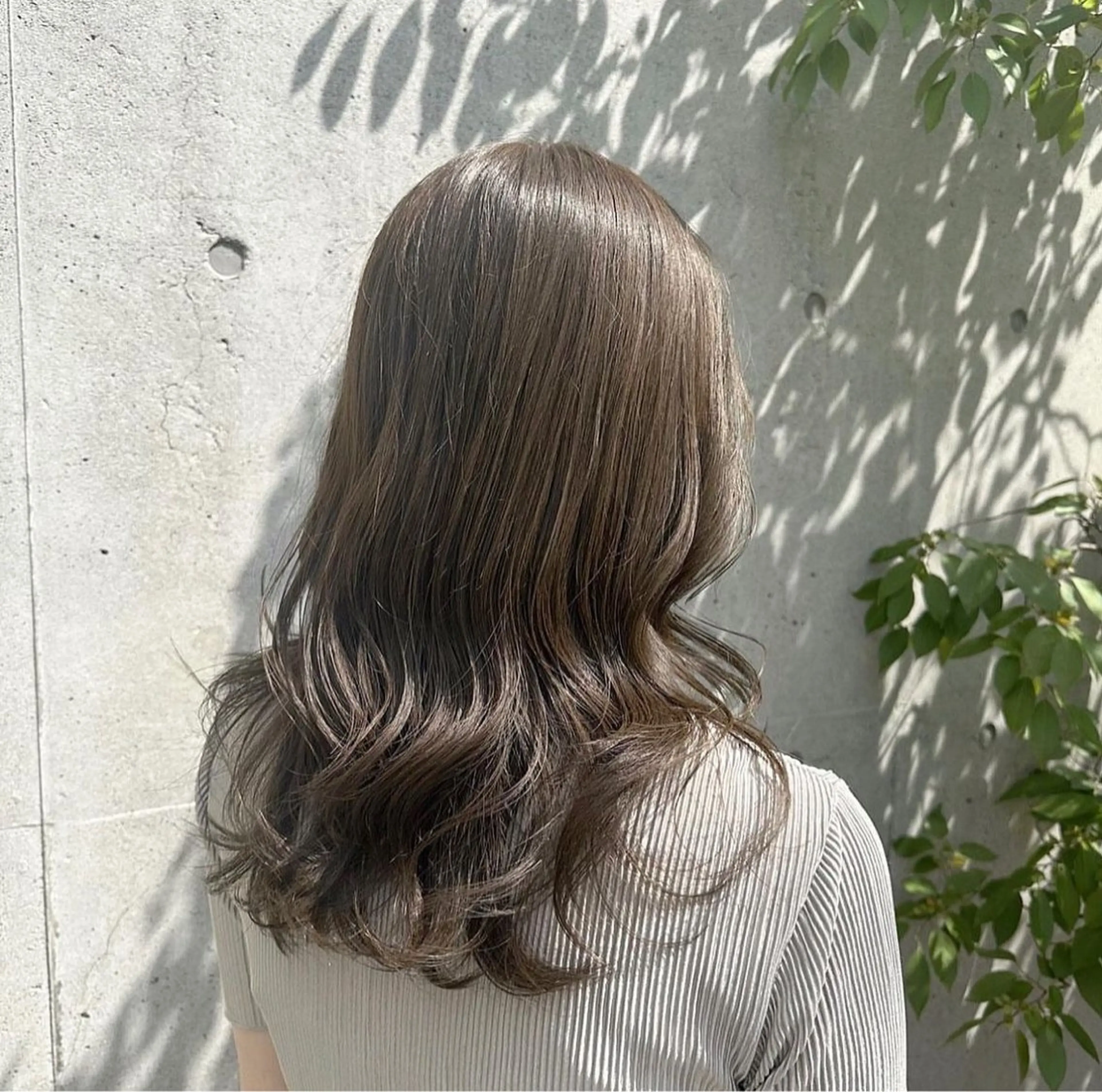 ミディアム カラー オリーブカラー ❤️アヤカ Wカラー ボブ レイヤー❤️のヘアスタイル